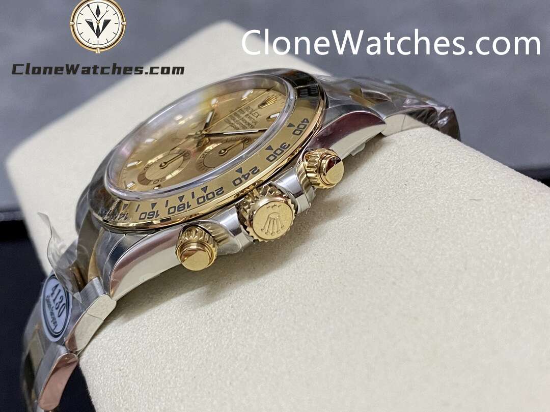 Rolex Super Clone Watches 1:1 Daytona Gold Dial M116503 – 0003 4130 Movement