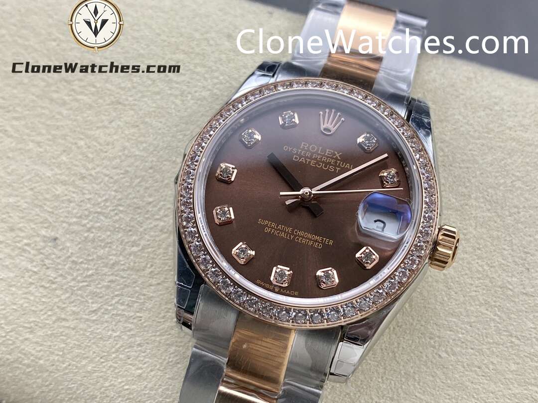 Rolex Super Clone Watches 1:1 DateJust m278381rbr-0027 Oyster 31MM 2236 Movement