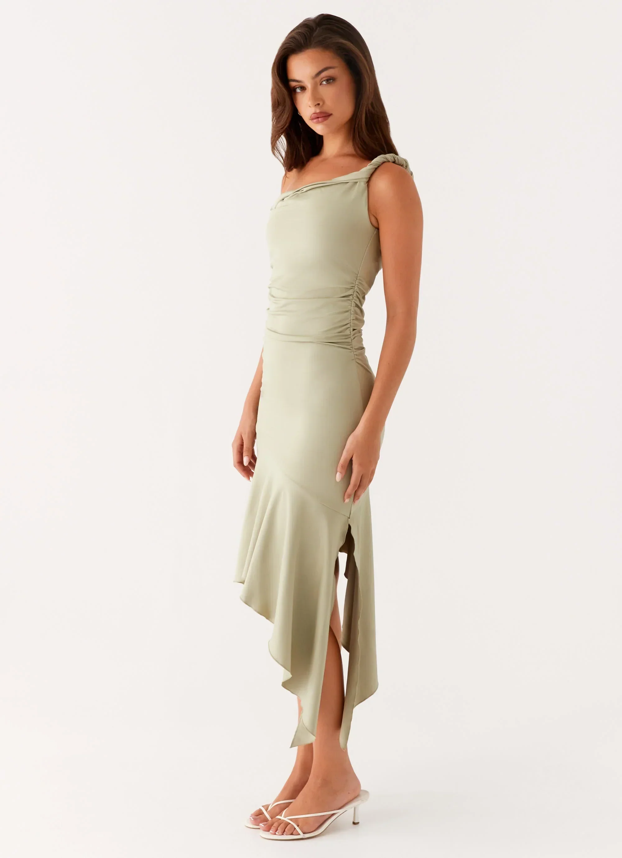 Huntah Midi Dress - Sage