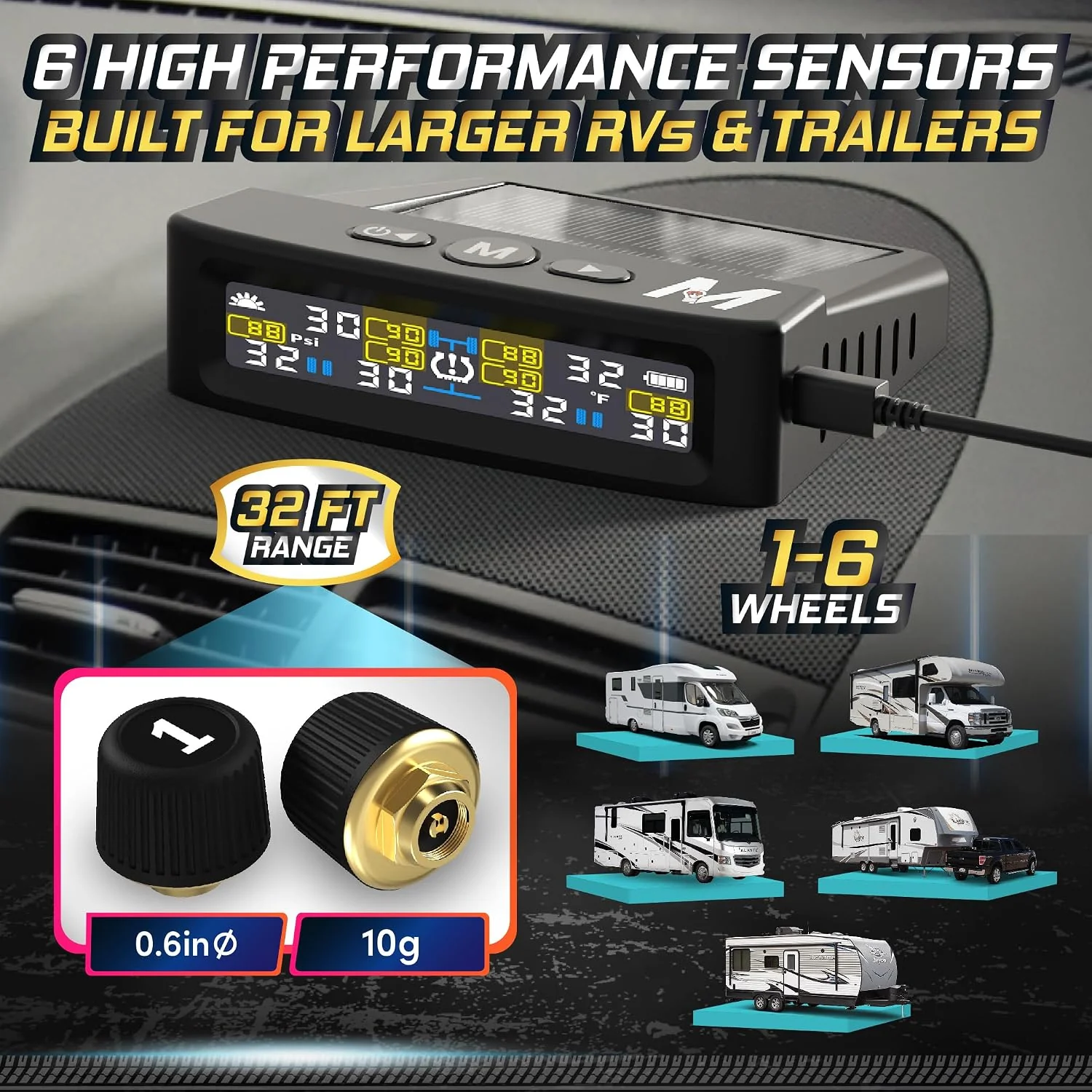 Tire Pressure Monitoring System – T12 External Sensors