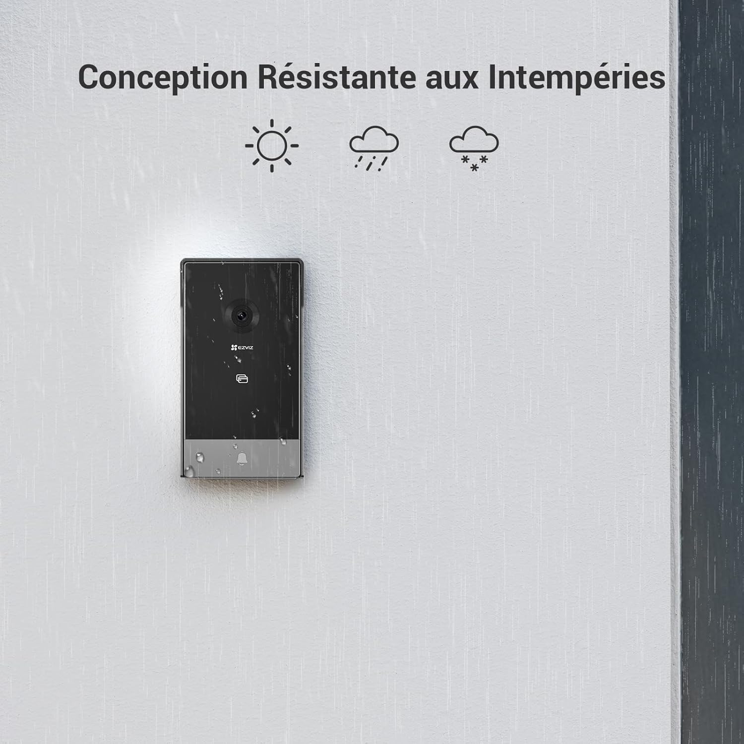 Talkie walkie vidéo 2K écran 7 pouces détection présence vision nocturne étanche WiFi