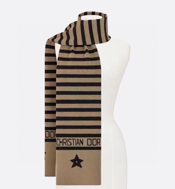 DIOR letter printed scarf