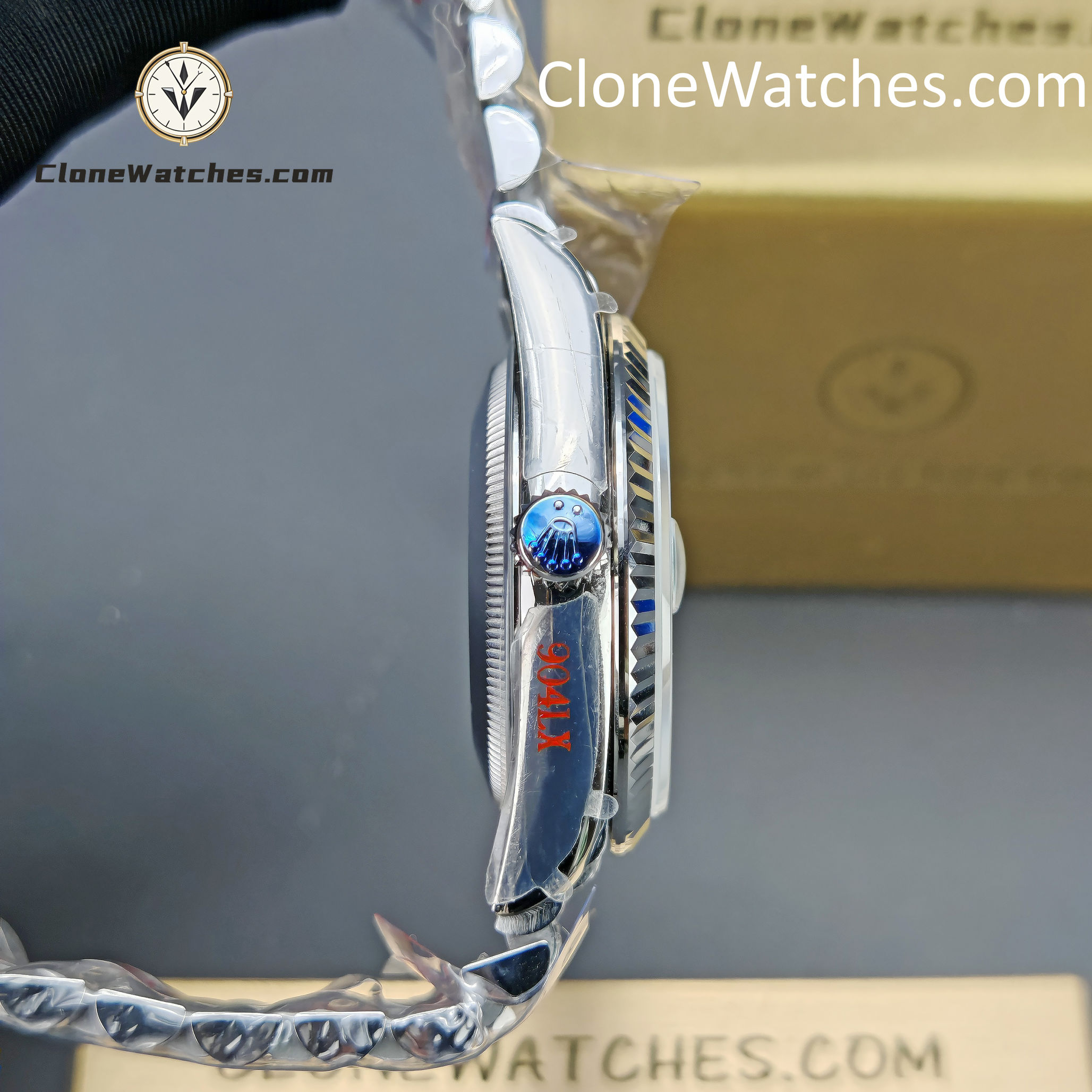 Rolex Super Clone Watches 1:1 Day Date Ice Blue Dial 36mm m128236-0018 3255 Movement