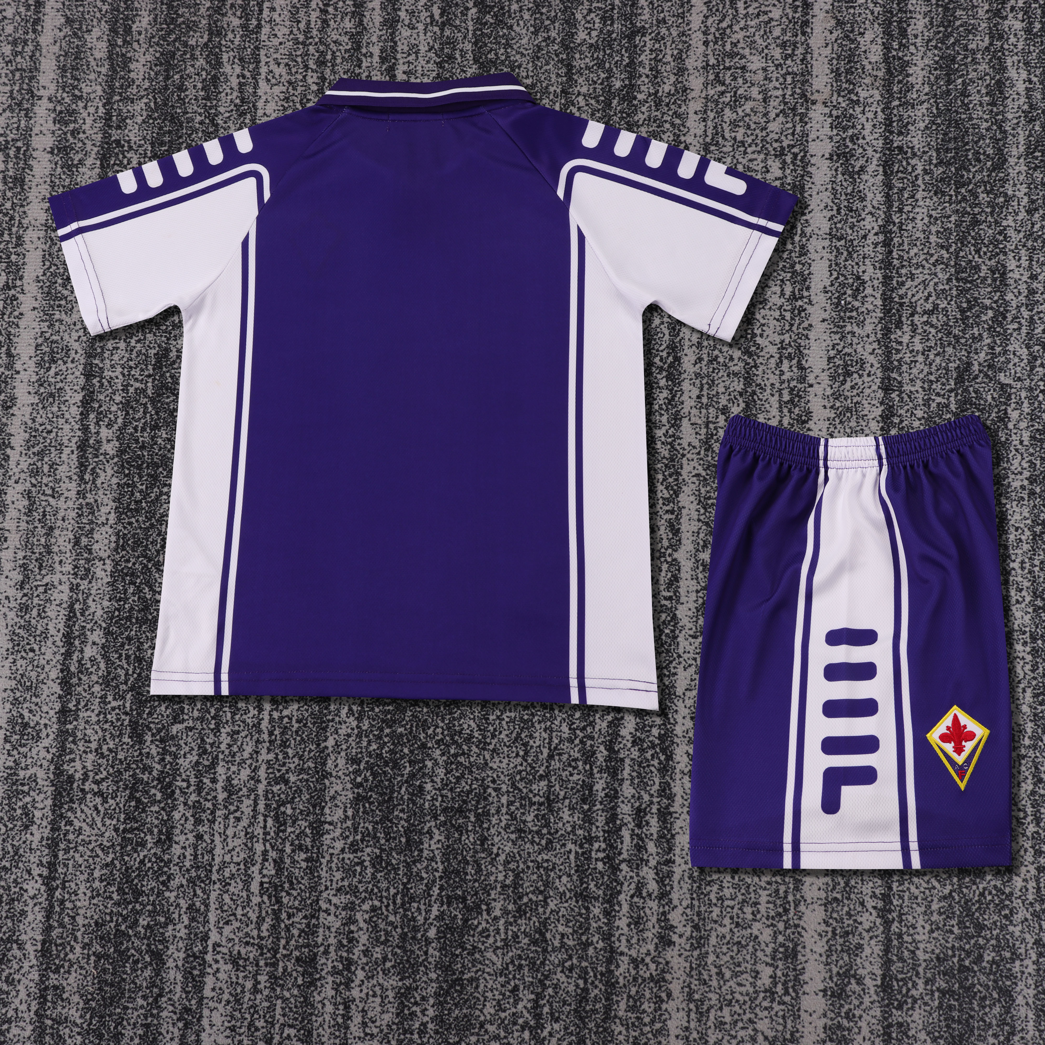 1999-00 Fiorentina Home Retro Children's Jersey Set - Fans Edition