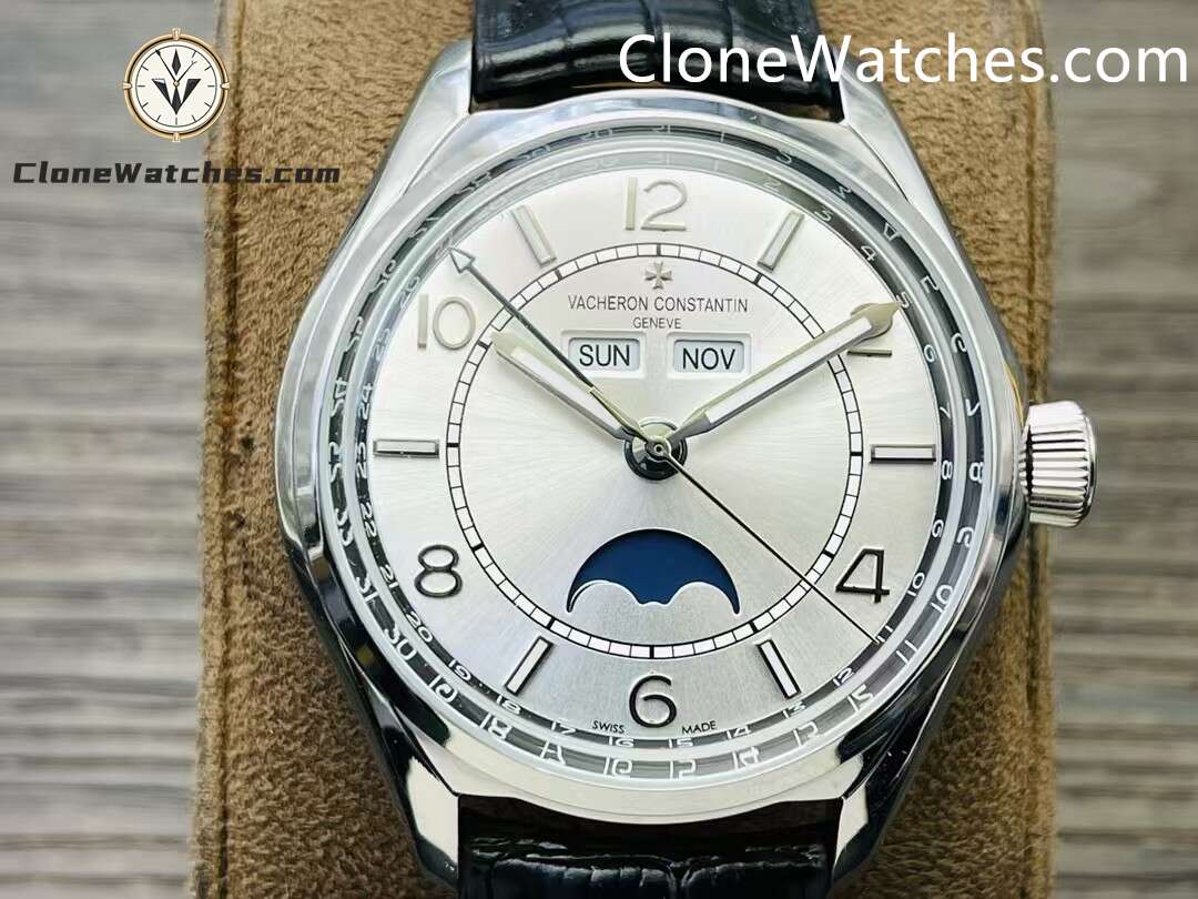 Vacheron Constantin Super Clone Watches 1:1 Fiftysix 4000E/000A-B439 Grey White Dial