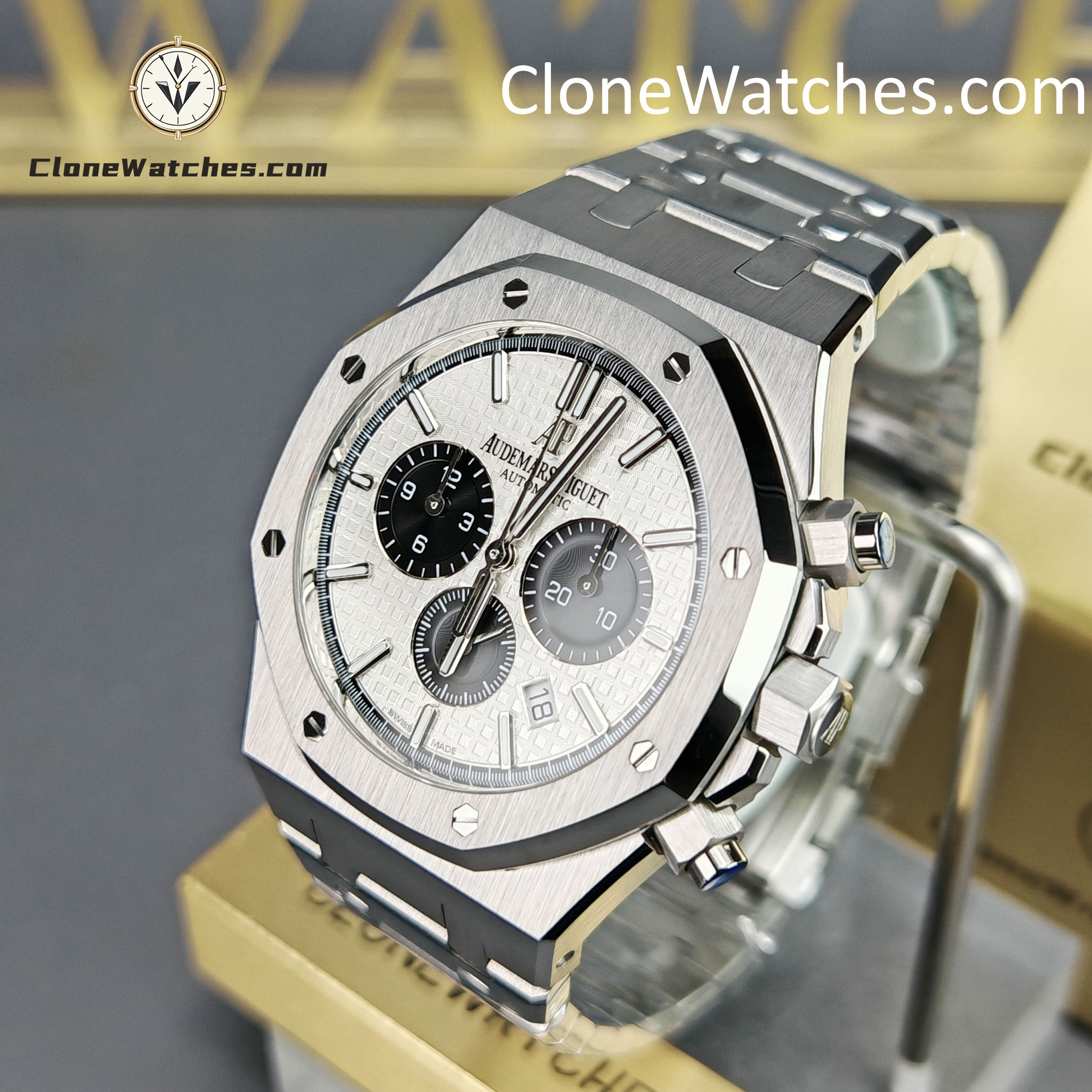 Audemars Piguet Super Clone Watches 1:1 Royal Oak White Dial 26331ST Selfwinding Chronograph