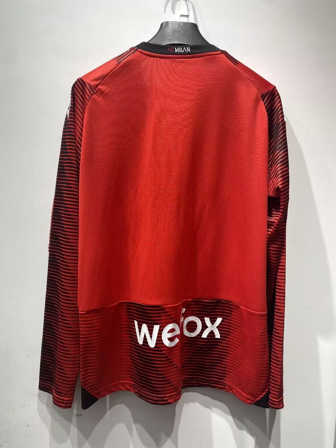 2023/24 AC Milan Home Fan Edition Long Sleeve - Fans Edition