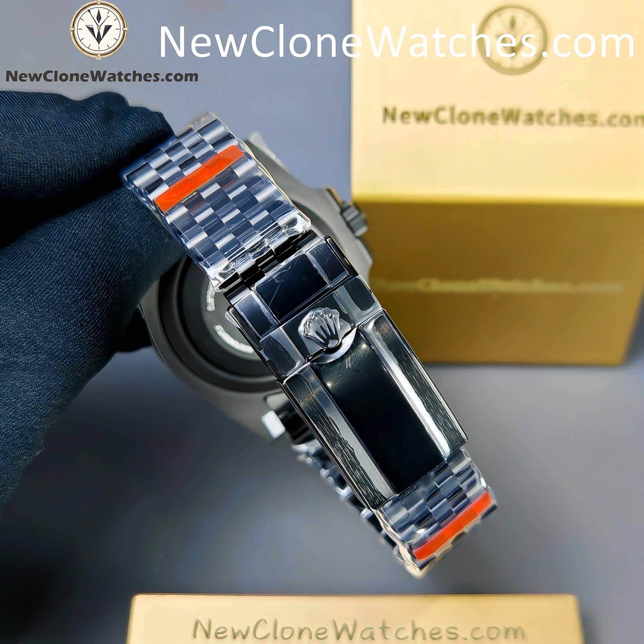 Modified Super Clone Watches 1:1 Rolex BATMAN GMT Master Black Dial 3285 Movement