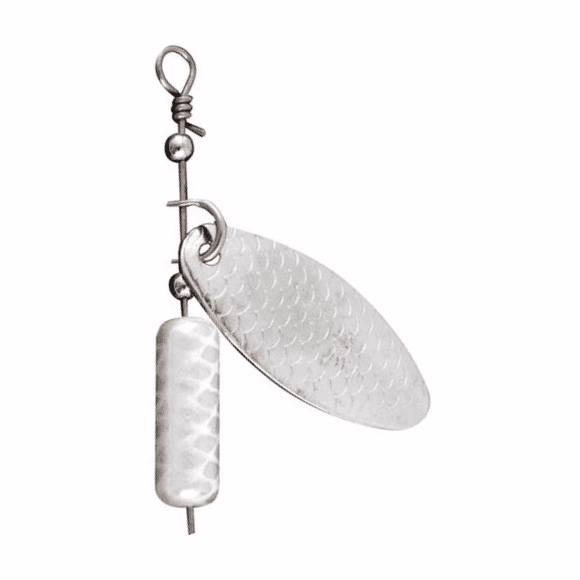 Ozark Trail 1/4 oz White Inline Spinner Fishing Lure for Bass and Trout