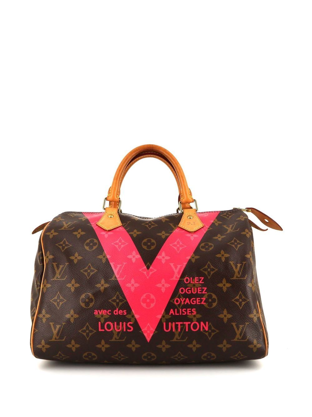 V Speedy 30 Classic Print Handbag (2015 Collection)