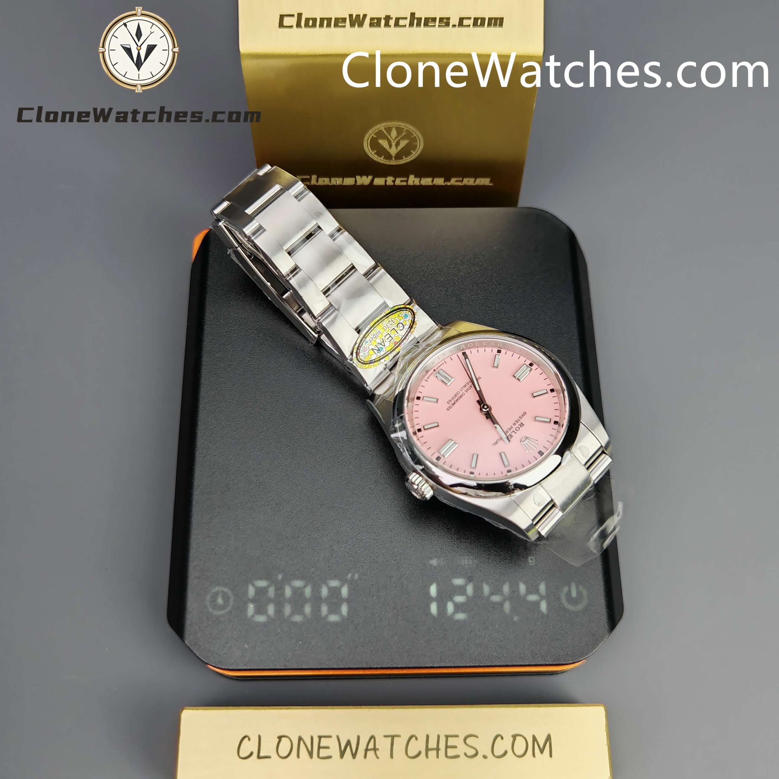 Rolex Super Clone Watches 1:1 Oyster Perpetual Pink Dial 36mm M126000-0008 3230 Movement