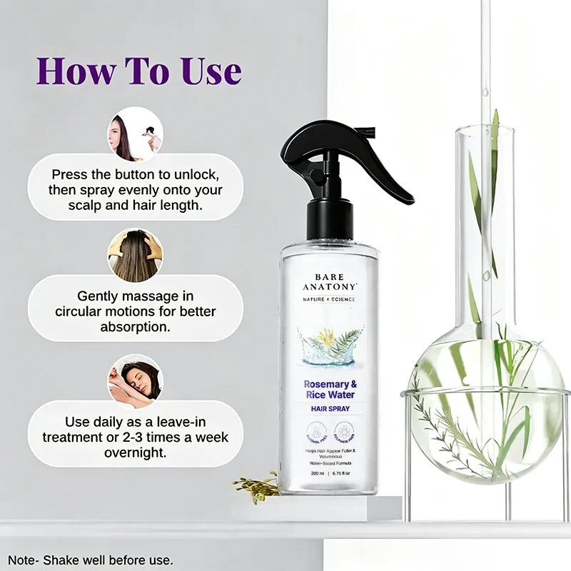 Nature X Science Rosemary & Rice Water Hair Spray🌿