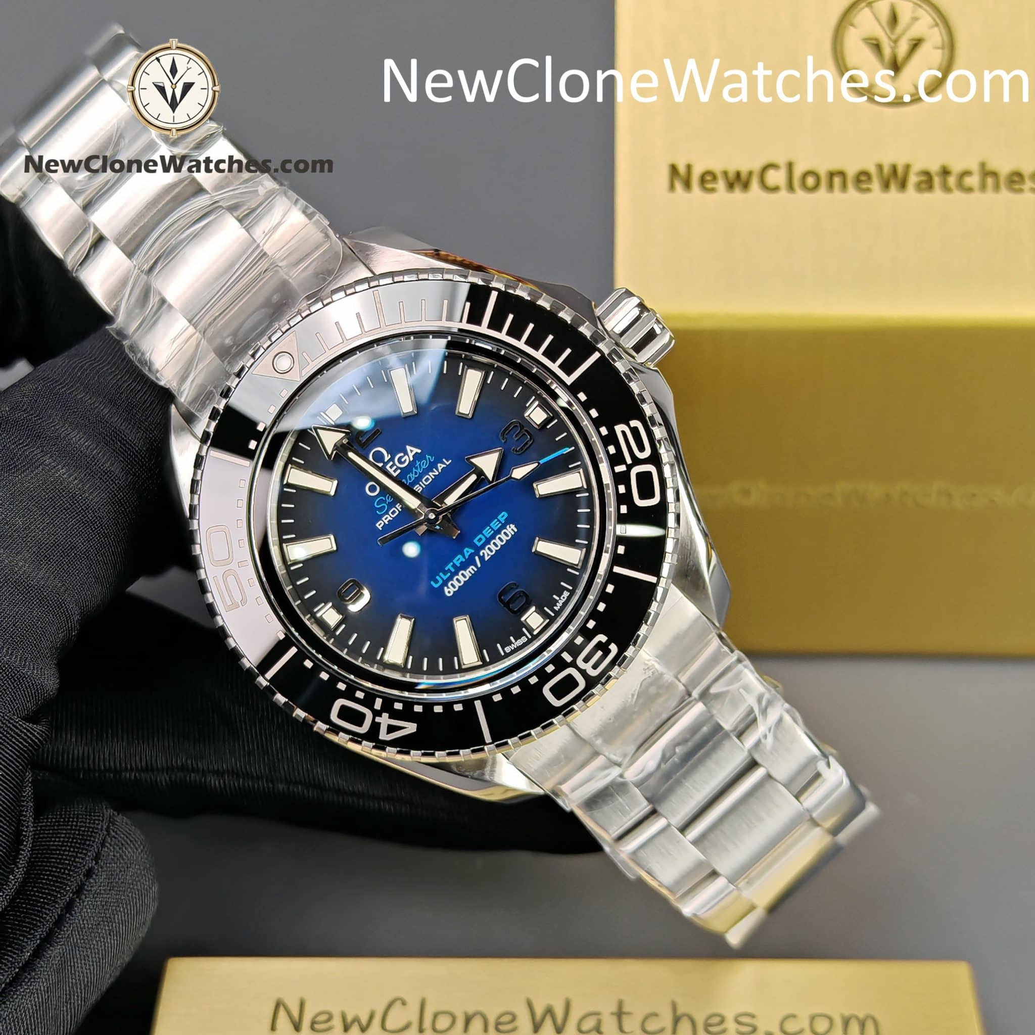 OMEGA Super Clone Watches 1:1 Seamaster Ocean Planet 6000M 45.5 MM 215.30.46.21.03.001
