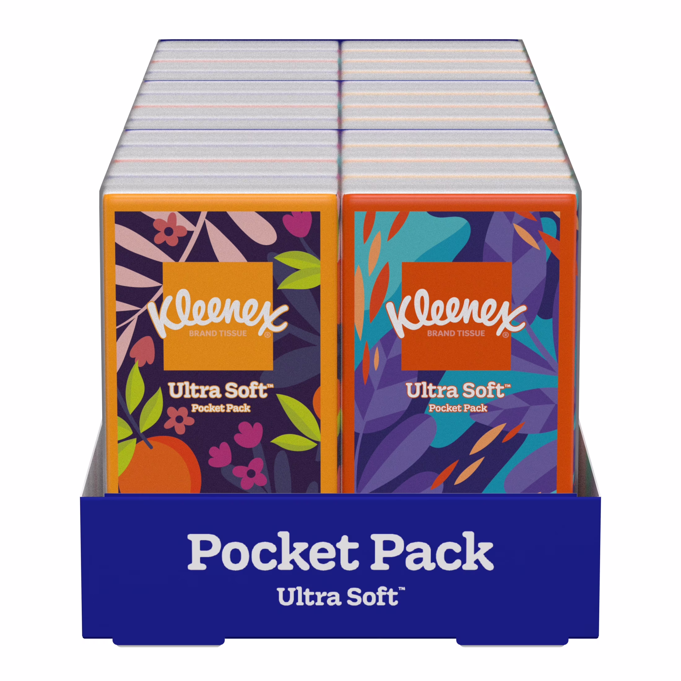 Kleenex On-The-Go 3-Ply Travel Tissues, 8 Pack (80 Total Tissues), Facial Tissues