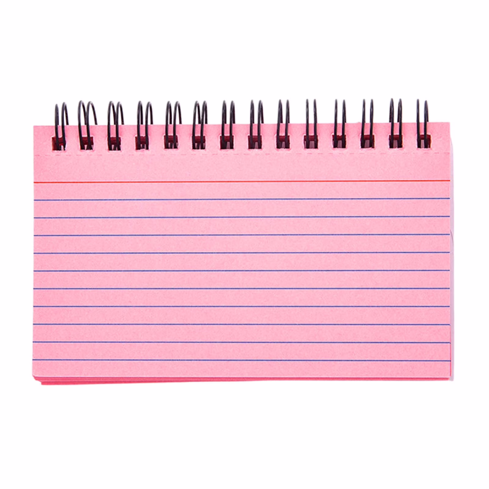Lksixu Pocket Notebook, 3x5 Inch Small Lined Notepads with Waterproof Cover, 50 Sheets/100 Pages 110GSM Colored Thick Paper Memo Pads, Tearable Top Bound Spiral Notebooks Office Supplies - Pink