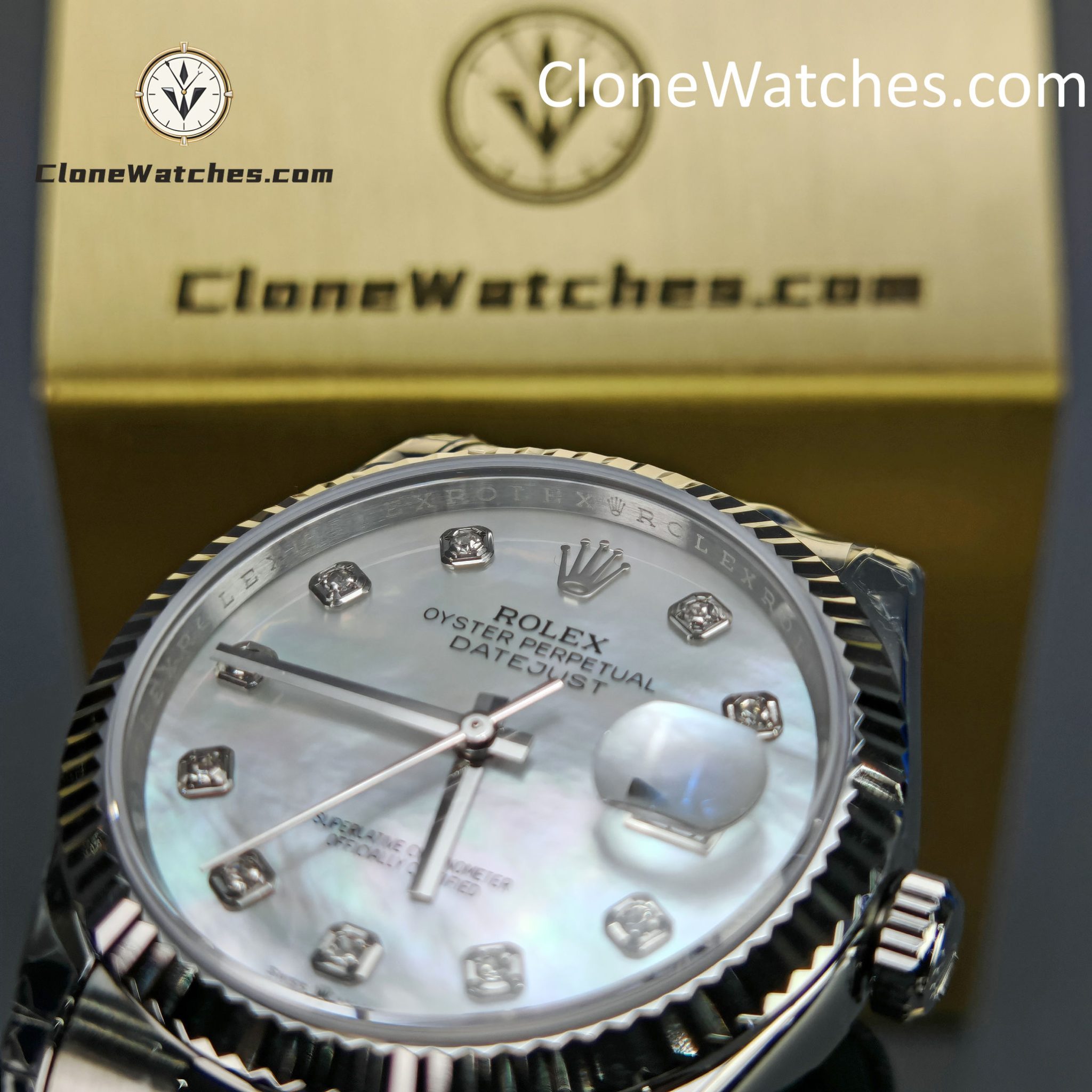 Rolex Super Clone Watches 1:1 DateJust Mother-of-Pearl Dial m126234-0020 Oyster 36MM 3235 Movement