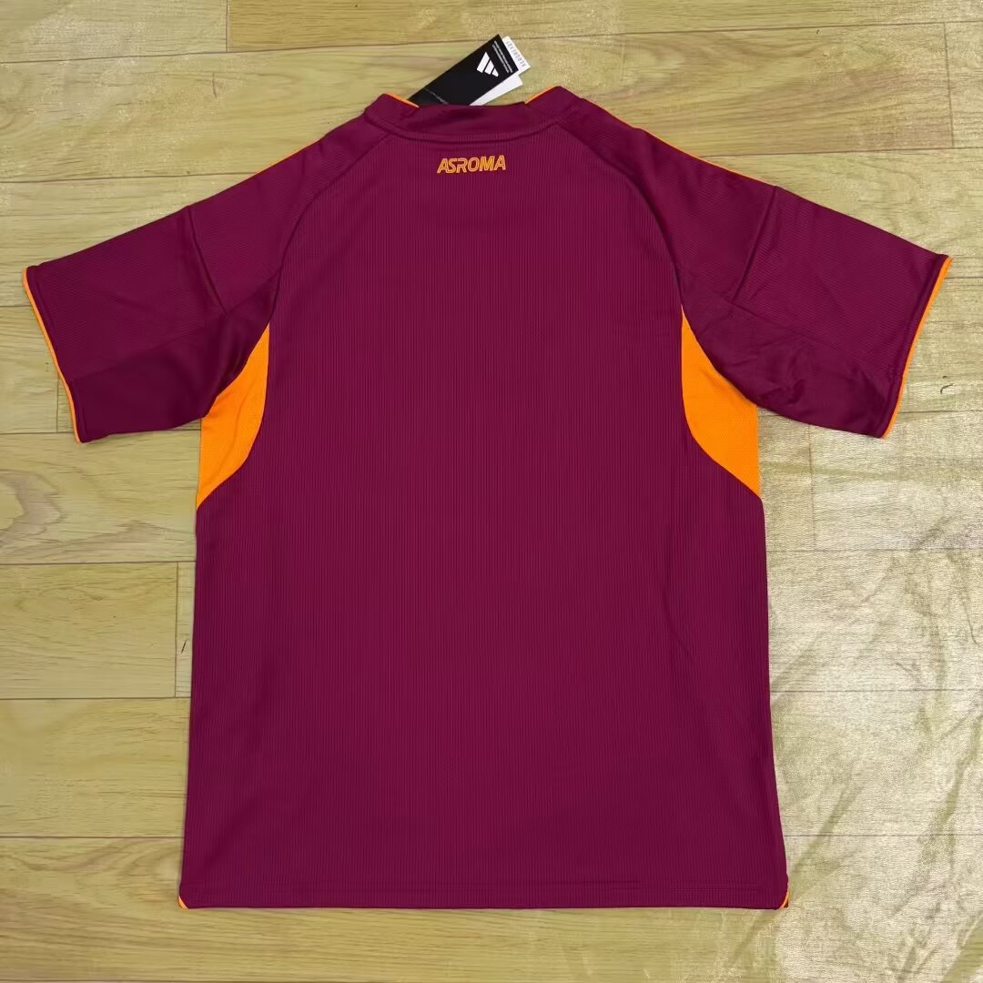 25-26 Roma Home Jersey without Advertising - Fan Edition