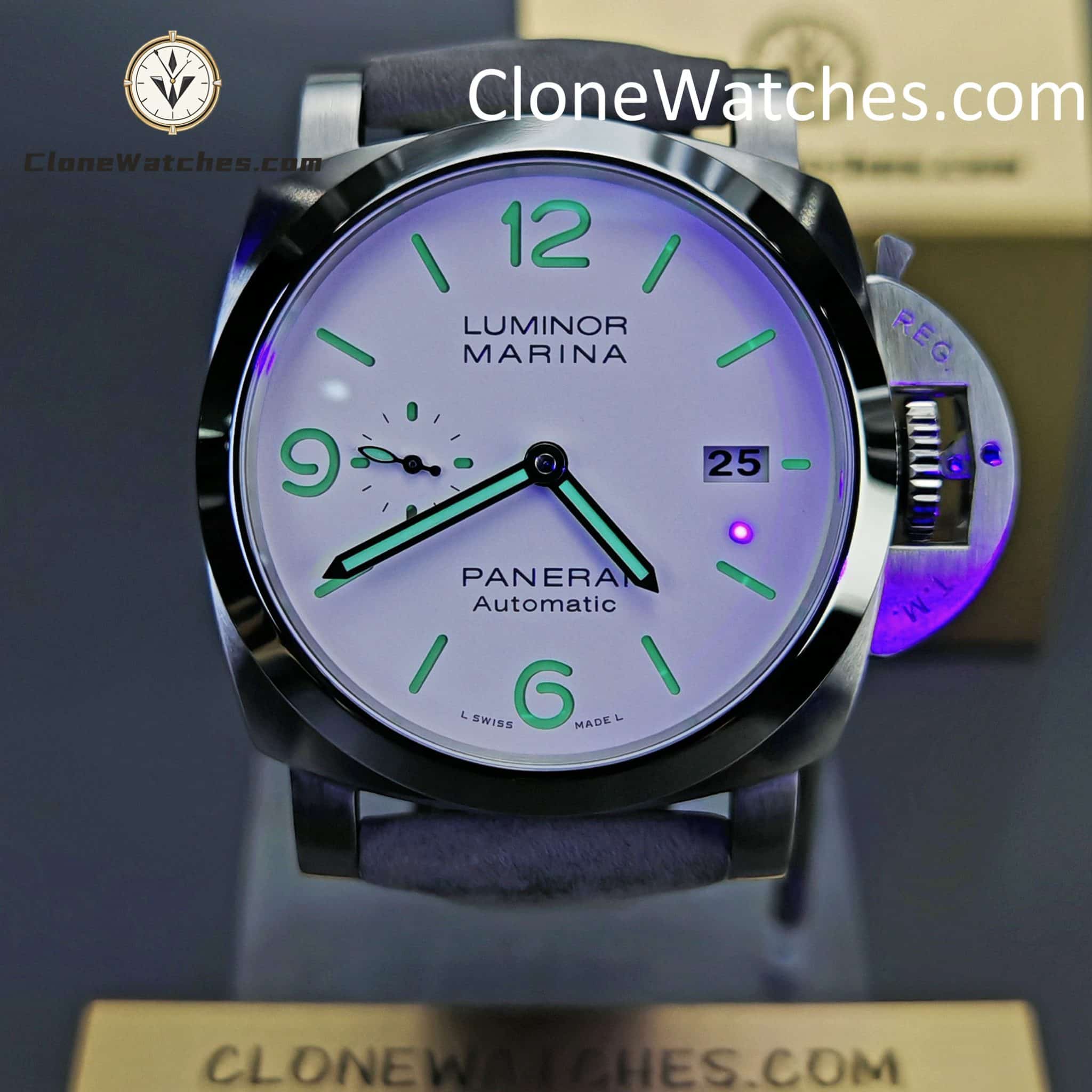 Panerai Super Clone Watches 1:1 Luminor Marina PAM01314 White Dial