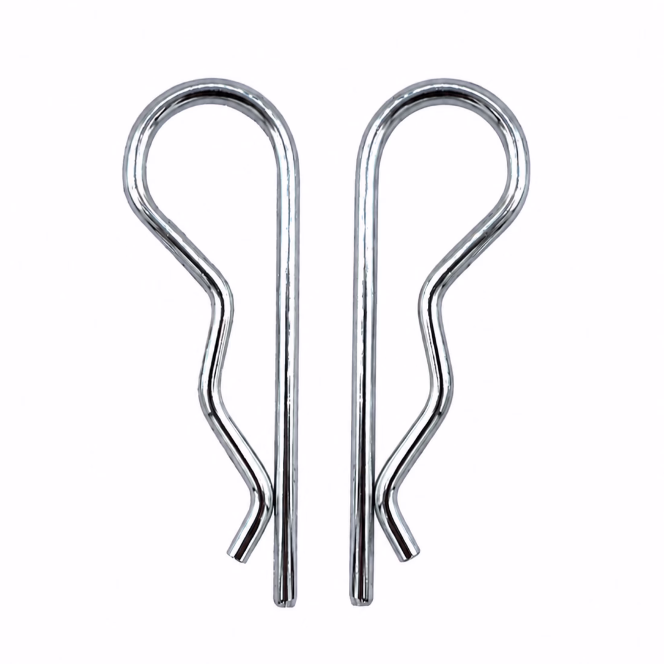 #9 Hitch Pin Clips, 2 Pack, Zinc, Steel, Peerless Chain Company, #4709038