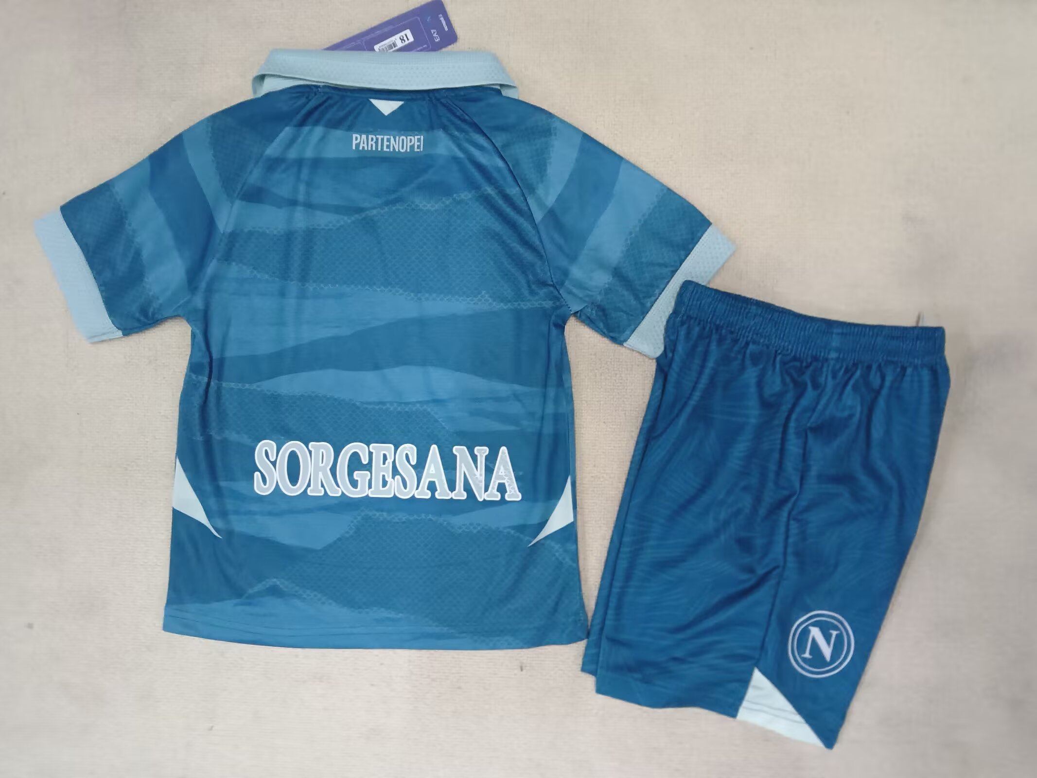 25-26 Naples Second Away Kit - Kids Kit