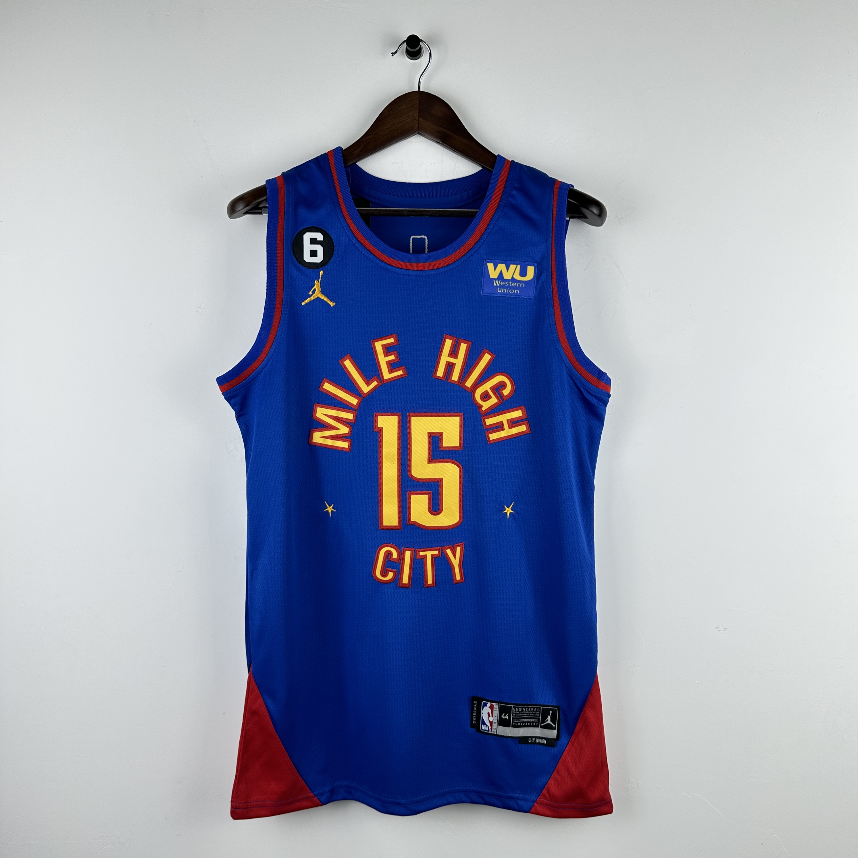 Embroidery 23rd season Nuggets Jumpman model No. 15 Jokic