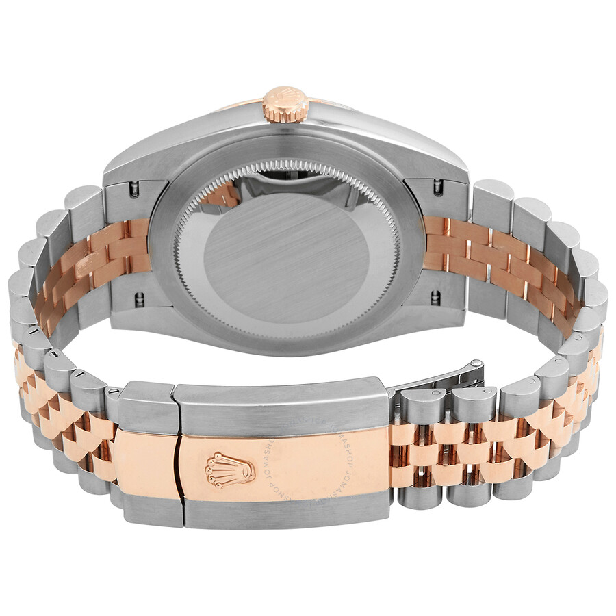 Rolex Datejust 41 Silver, Fluted Motif Dial Automatic Men s 18kt Everose Gold Jubilee Watch M126331-0018（Lifetime free warranty+90-days replacement service & Refund!.）