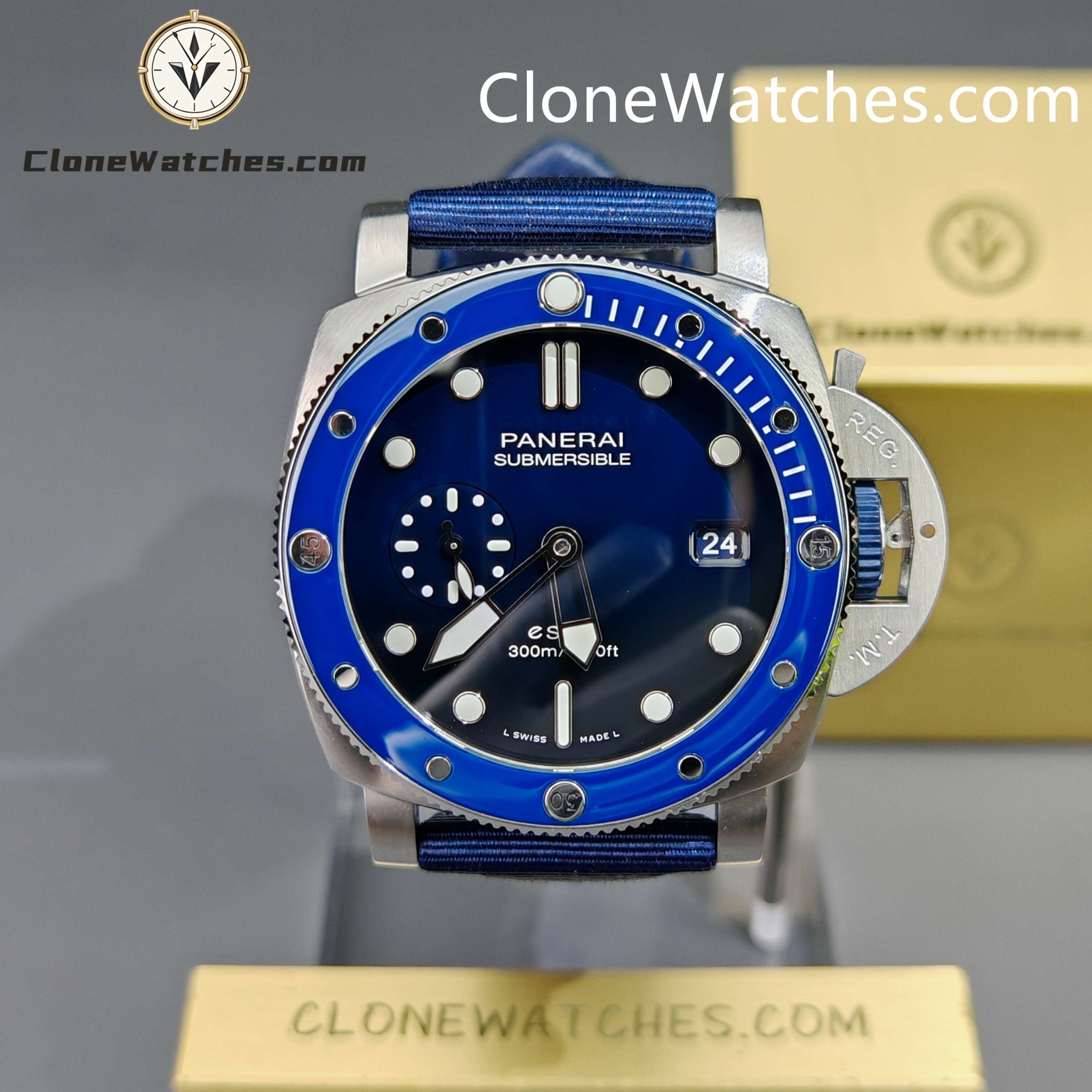 Panerai Super Clone Watches 1:1 Submersible QuarantaQuattro Blu Profondo PAM01289
