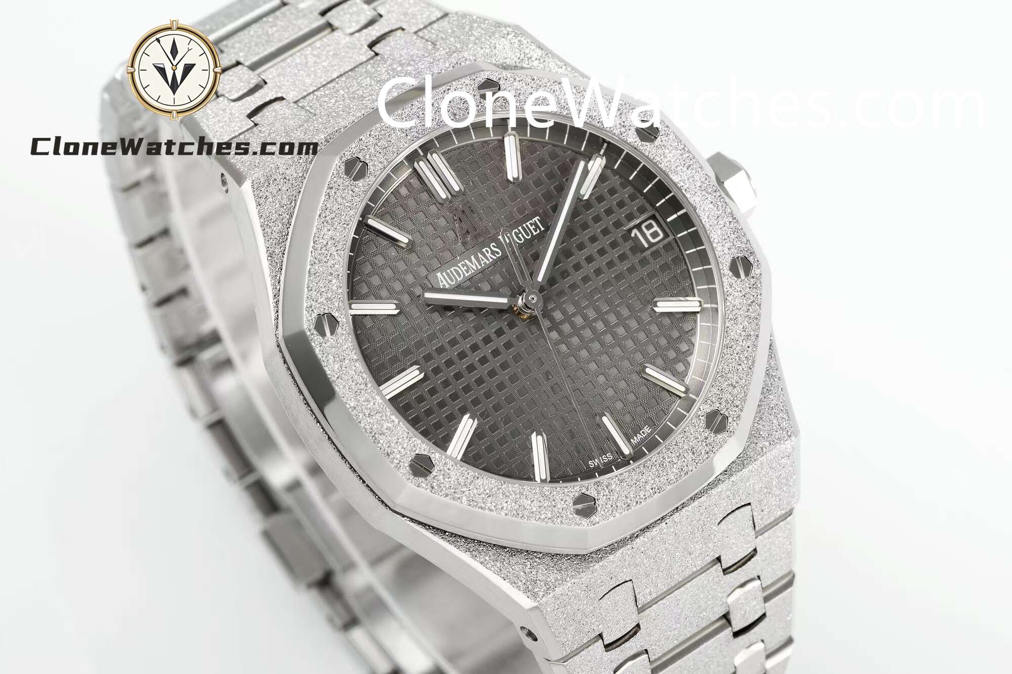 Audemars Piguet Super Clone Watches 1:1 Royal Oak Frost 15500 Grey Dial