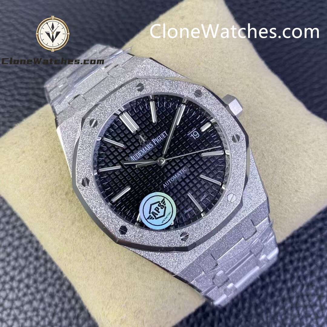 Audemars Piguet Super Clone Watches 1:1 Royal Oak Frost 15400 Black Dial