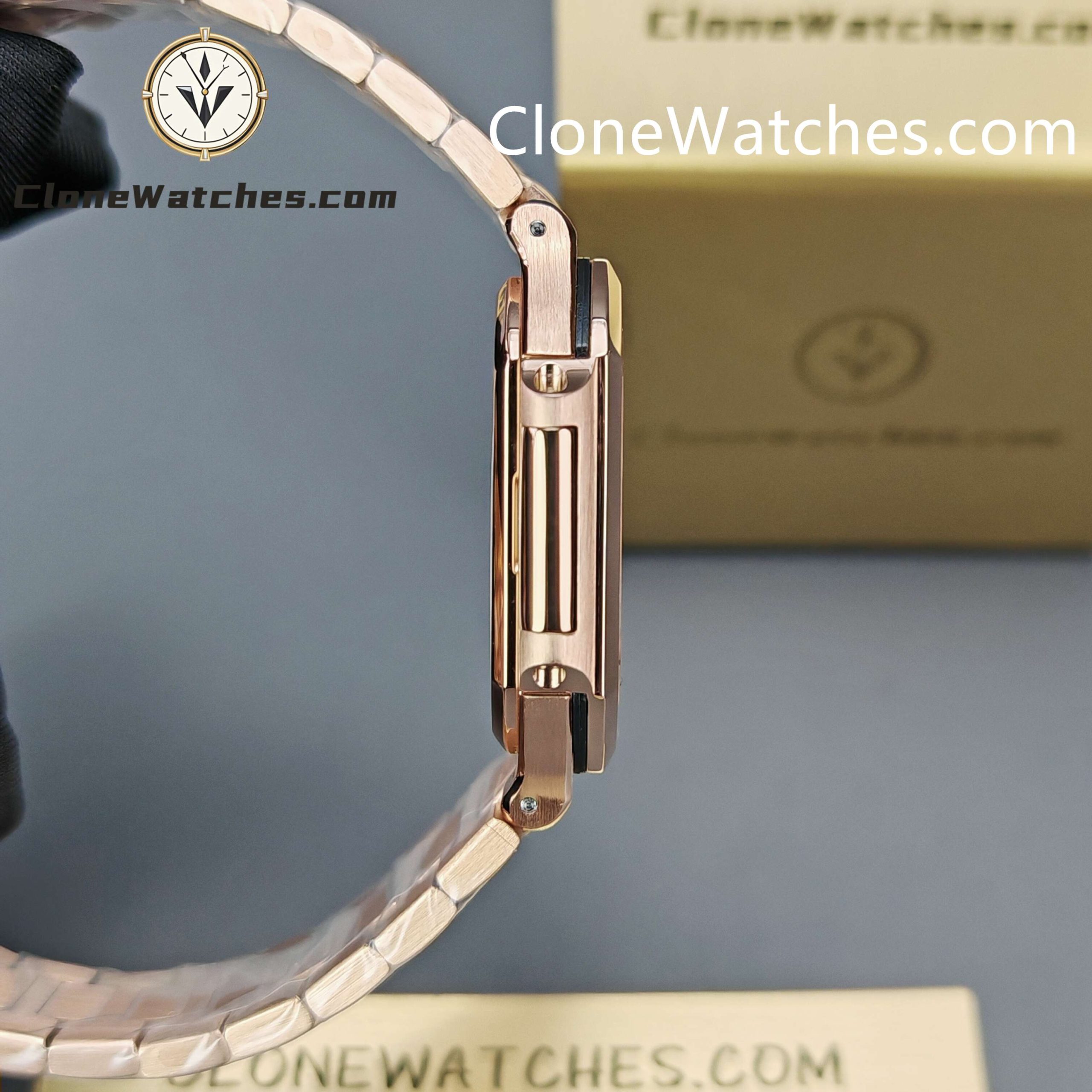 Patek Philippe Super Clone Watches 1:1 CUBITUS Rose Gold 7128/1R-001 Brown Dial