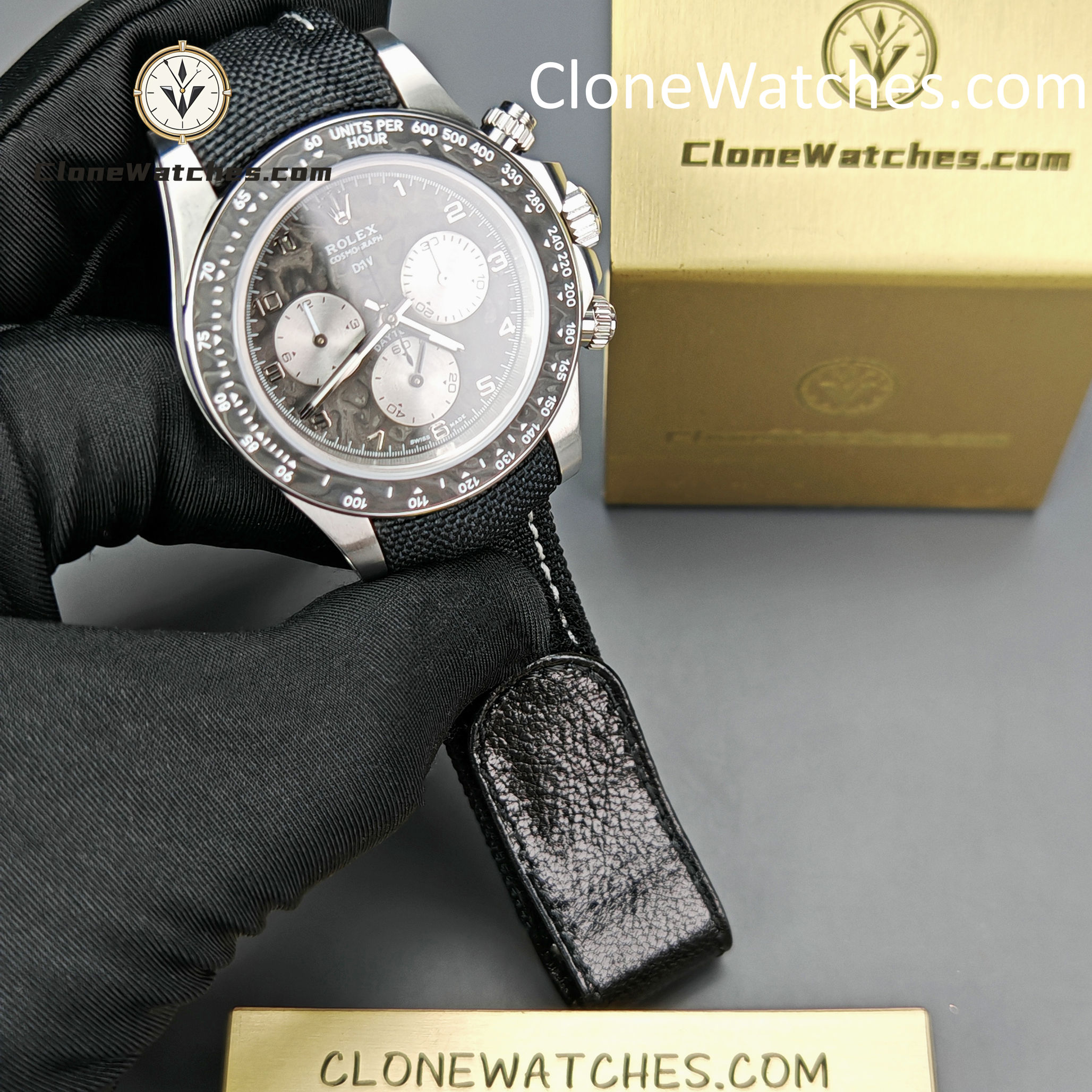 Modified Super Clone Watches 1:1 DiW Rolex Daytona NTPT Carbon “EXCEPTIONAL-1”