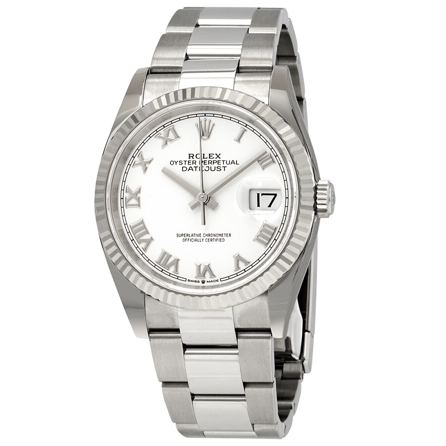 Rolex Datejust 36 Automatic White Dial Ladies Oyster Watch 126234WRO（Lifetime free warranty+90-days replacement service & Refund!.）