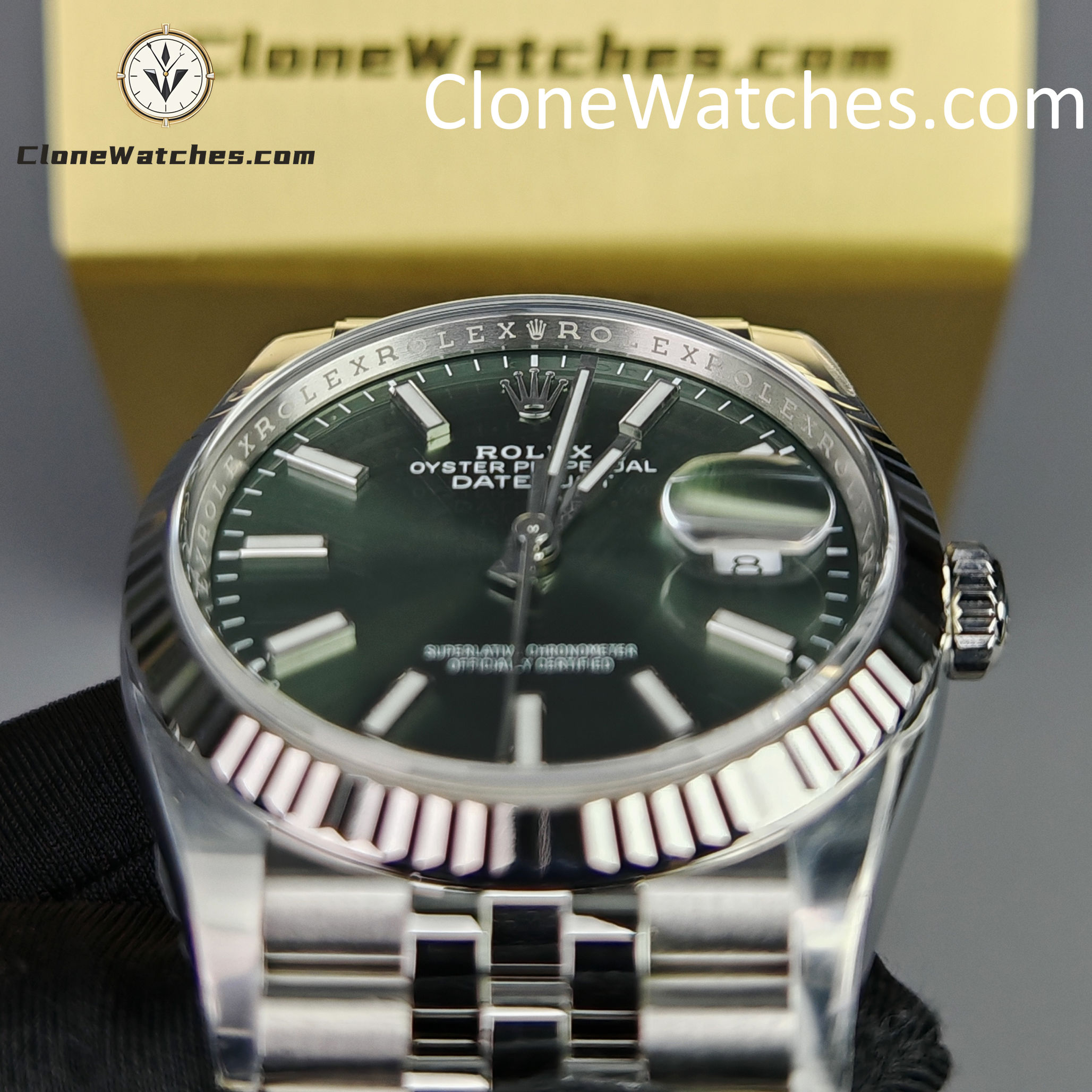 Rolex Super Clone Watches 1:1 DateJust M126234 – 0051 Green Dial Jubilee 36MM 3235 Movement