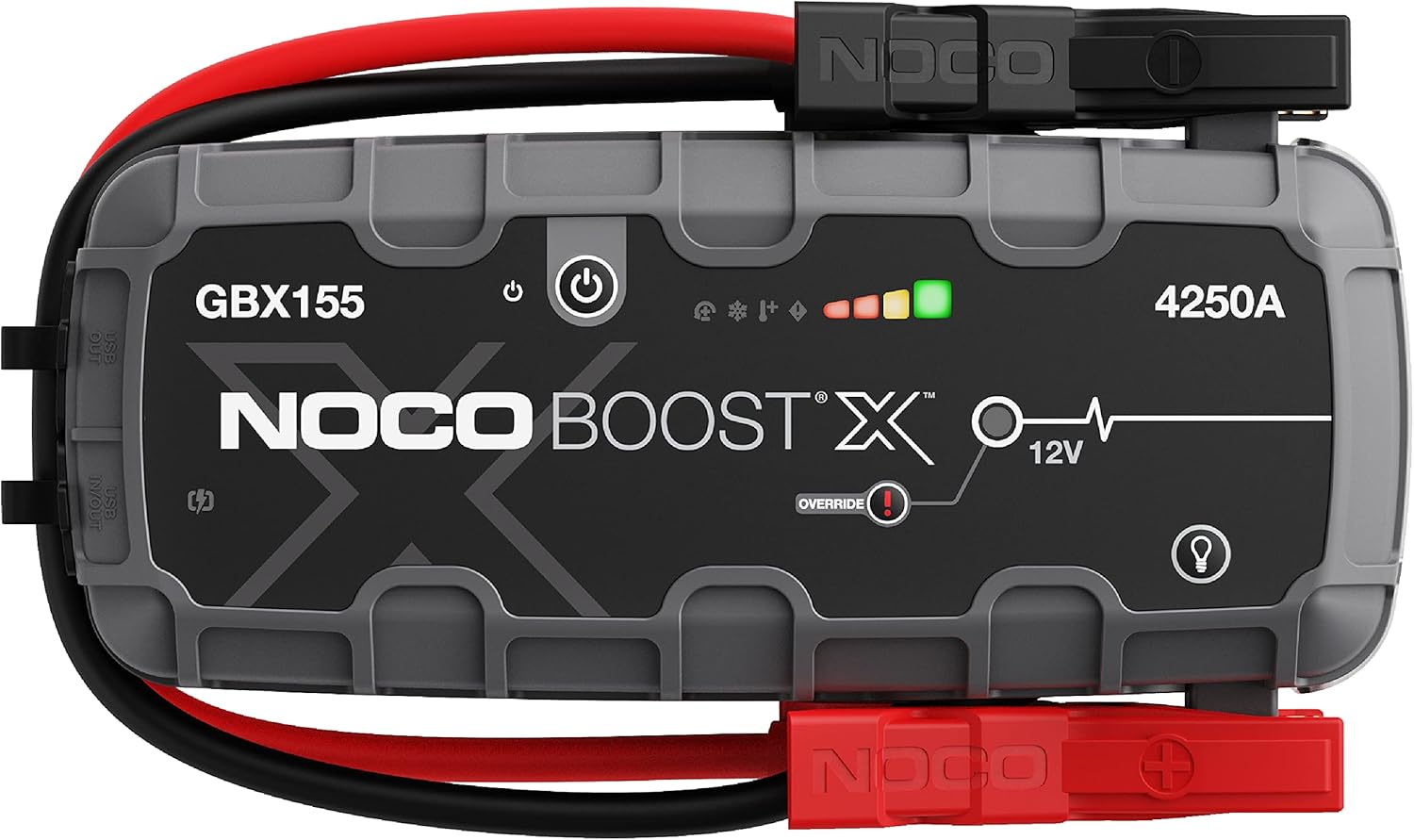 Booster batterie GBX155 4250A démarreur lithium 12V powerbank chargeur USB moteurs essence 100L diesel 80L