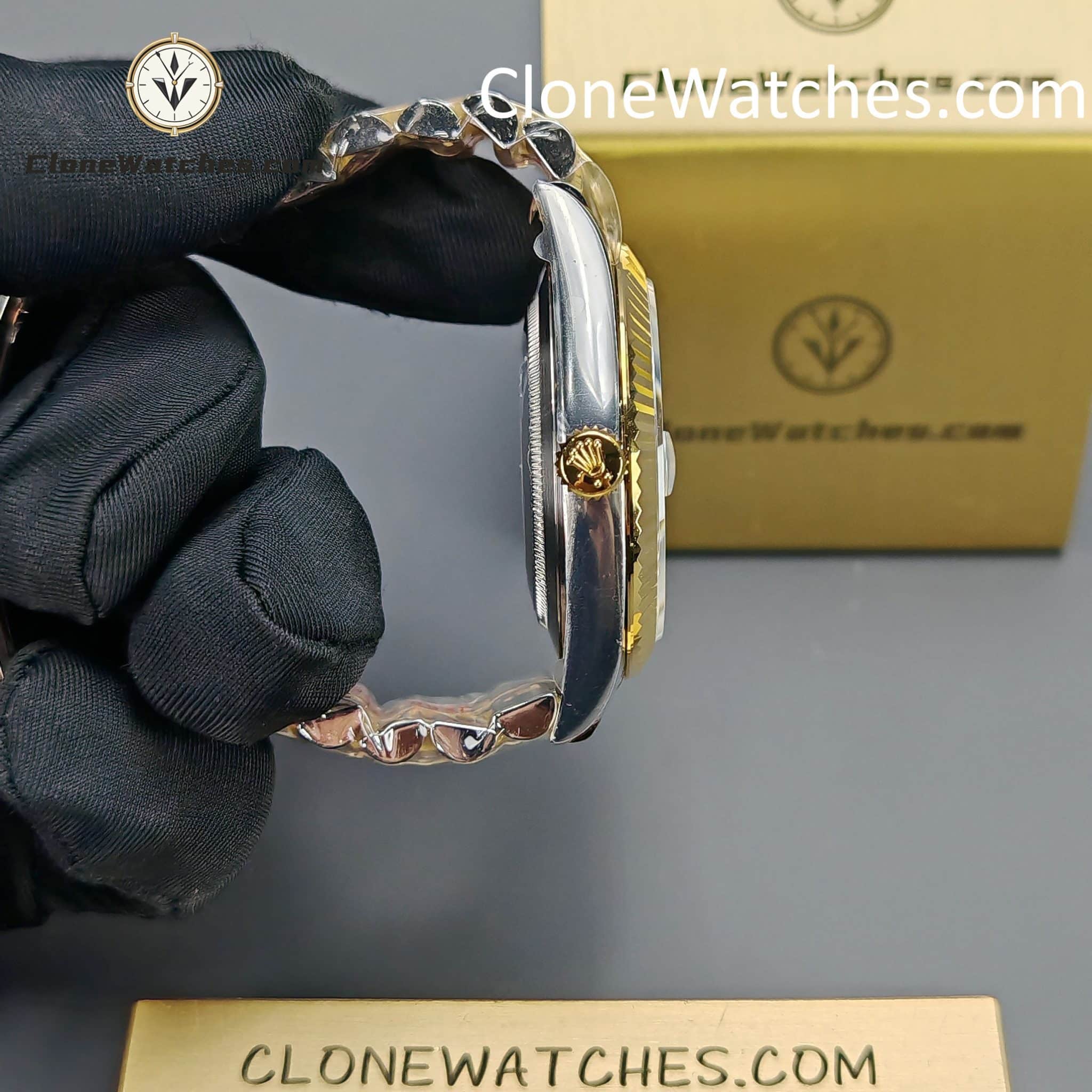Rolex super replica watch 1:1 DateJust Black Diamond Dial m126333-0006 Jubilee 41MM 3235 movement