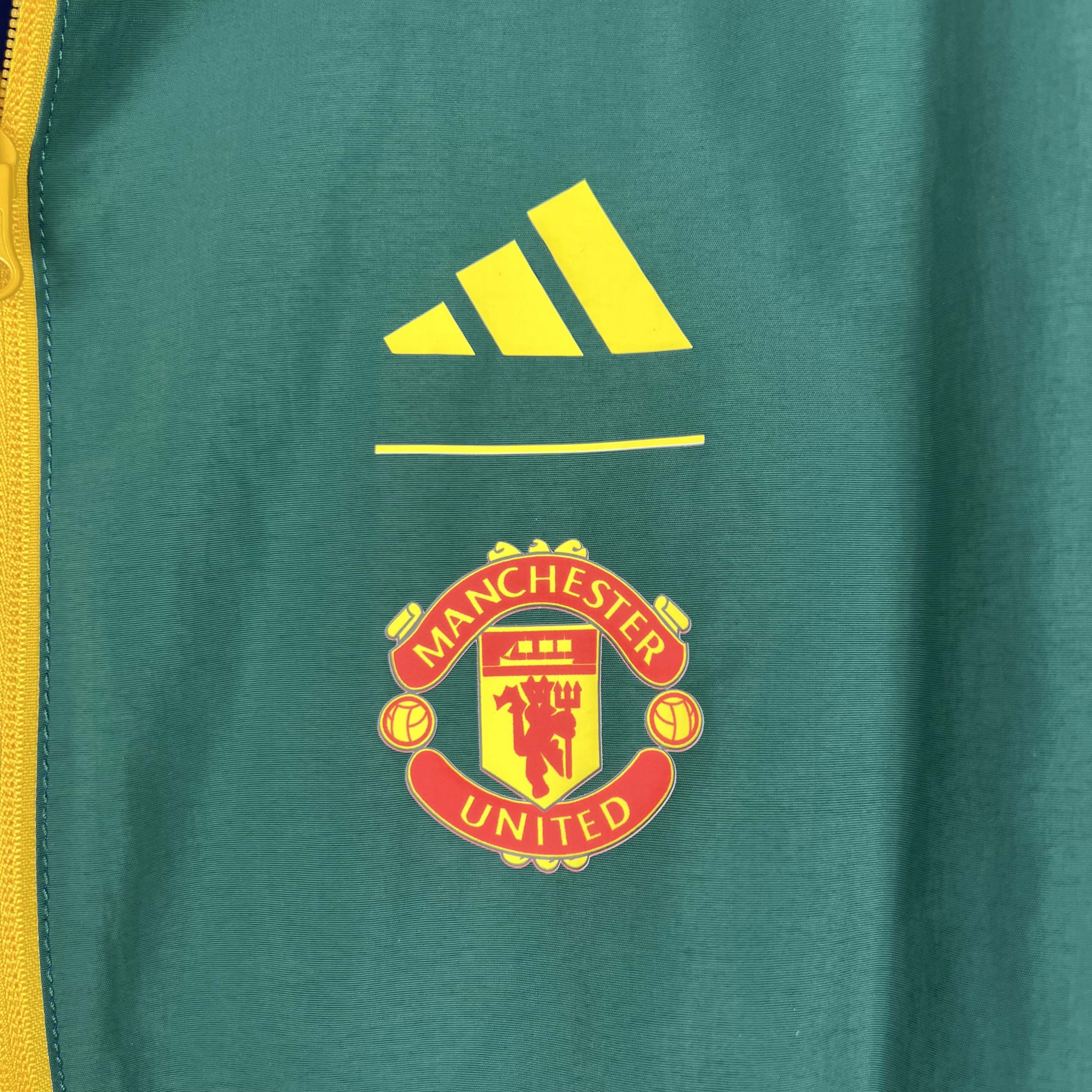 2023/2024 Manchester United Reversible Windbreaker(Blue-Green)Soccer Jersey 1:1 Thai Quality