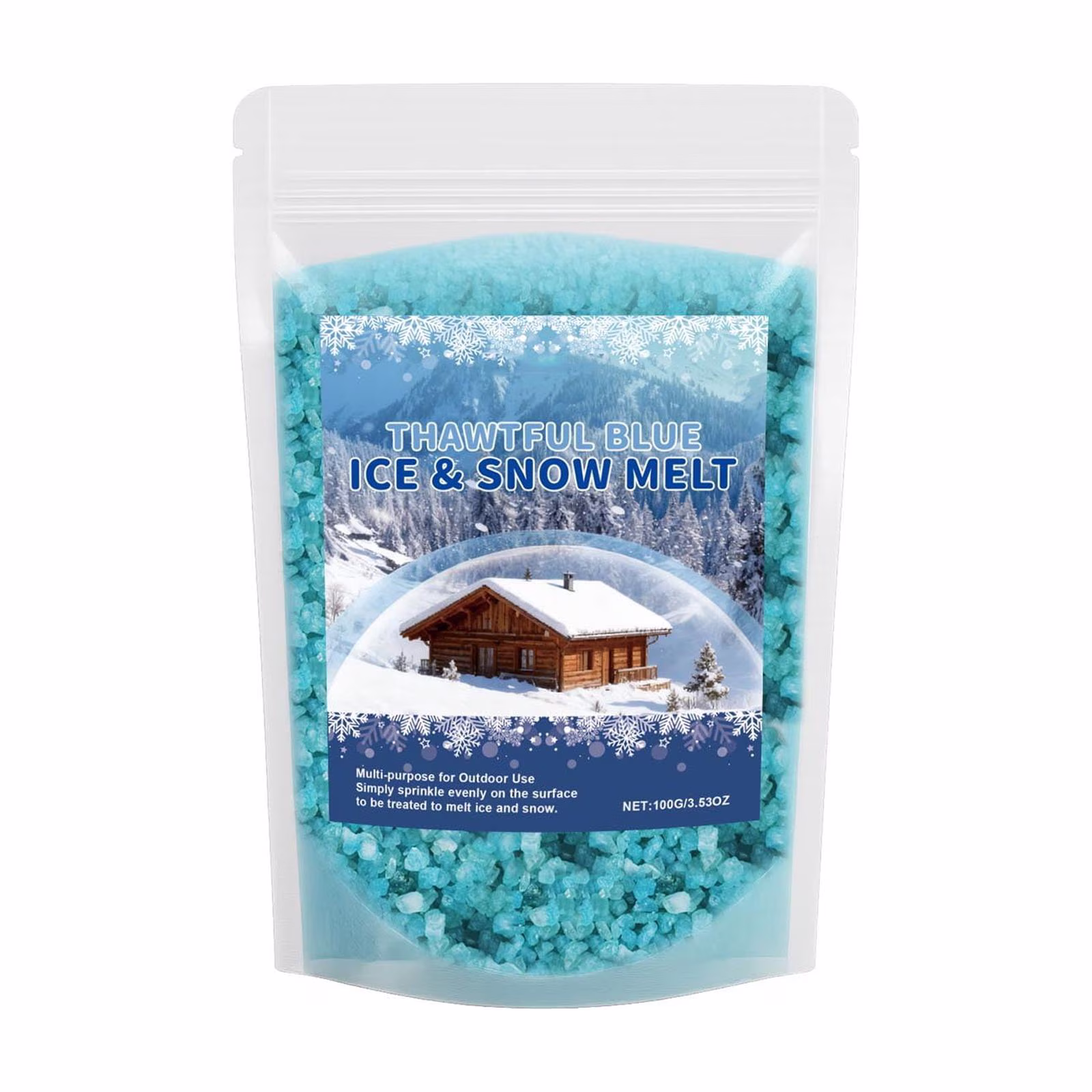 DAMAI Pet Safe Ice Melt, Safer for Concrete and Sidewalks, Friendly Paw Pet Friendly Ice Melter, Safer for Pets, Concrete, Safe for Pets & Concrete