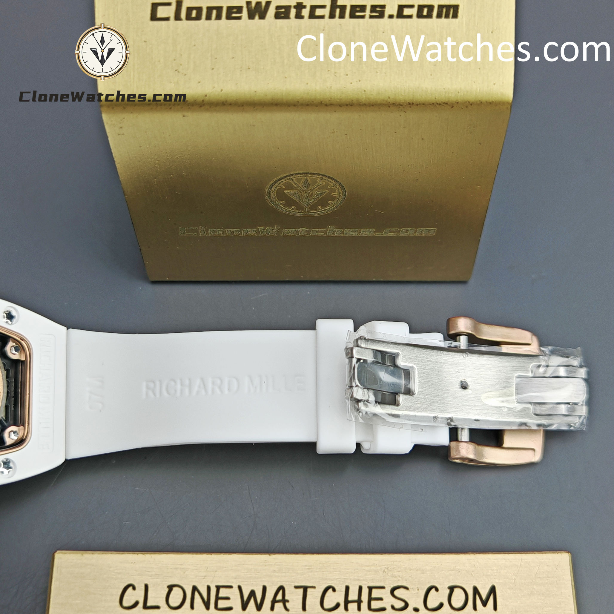 Richard Mille Super Clone Watches 1:1 RM 07 – 01 White Ceramic Marshmallow Dial White Strap
