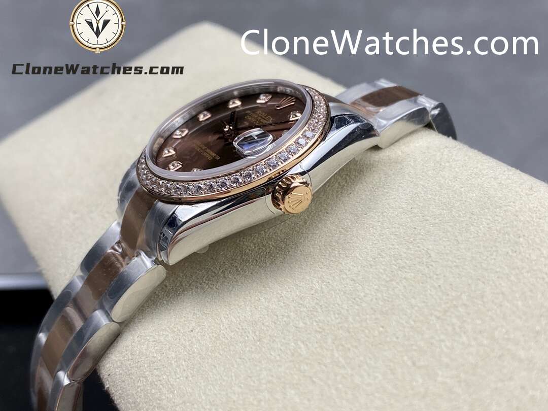 Rolex Super Clone Watches 1:1 DateJust m278381rbr-0027 Oyster 31MM 2236 Movement