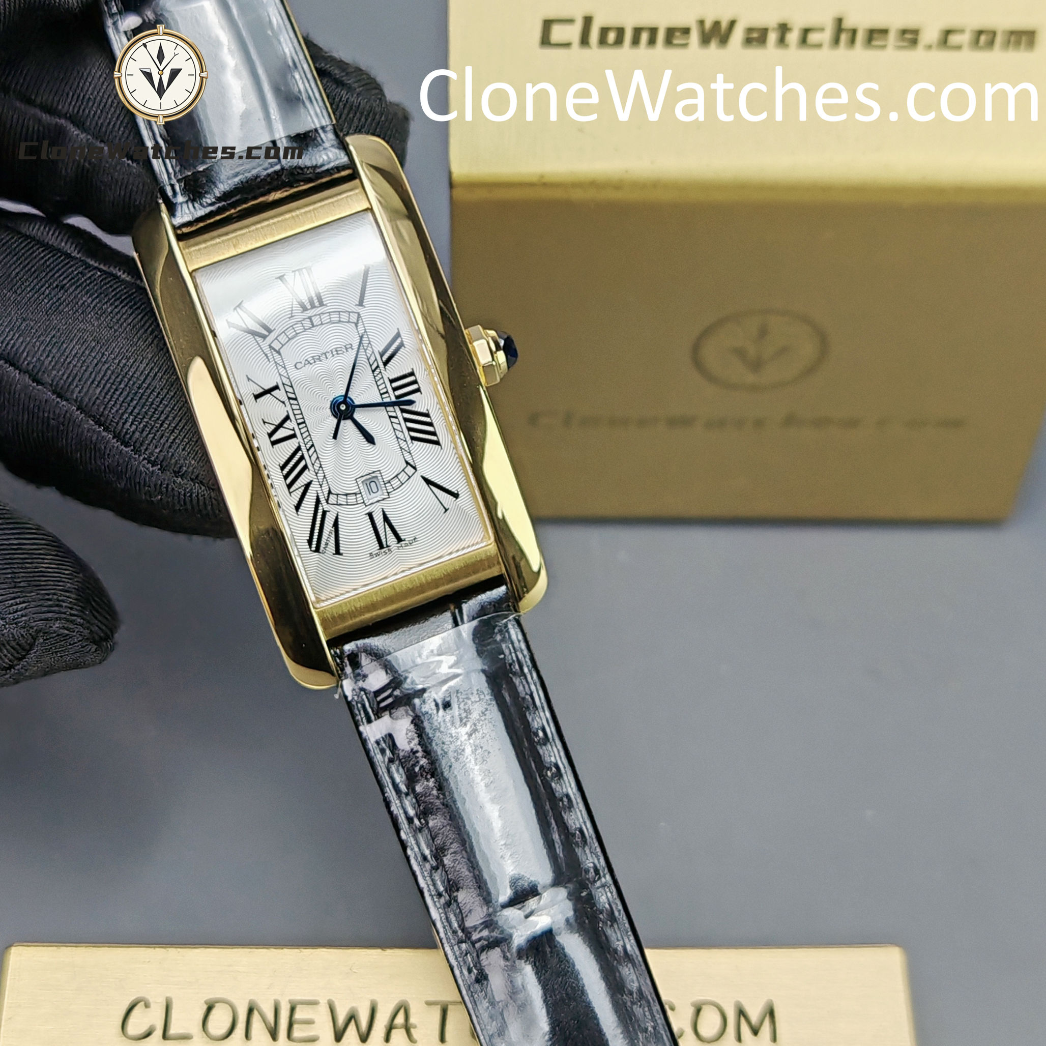 Cartier Super Clone Watches 1:1 Tank Américaine Quartz Movement Silver White Dial 41.6*22.6MM W2620030