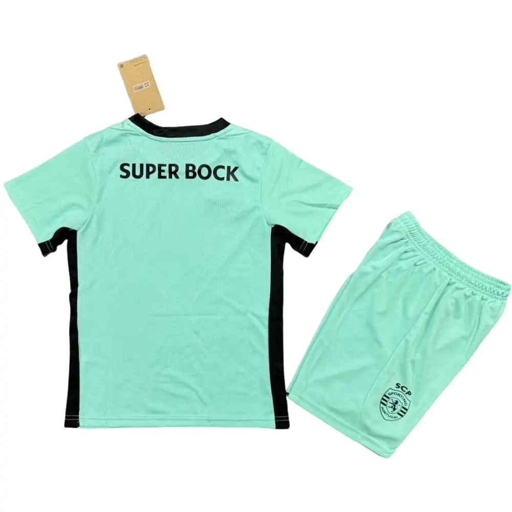 2025-26 Sporting CP Second Away Kit - Short Sleeve Children's suit Fans Edition