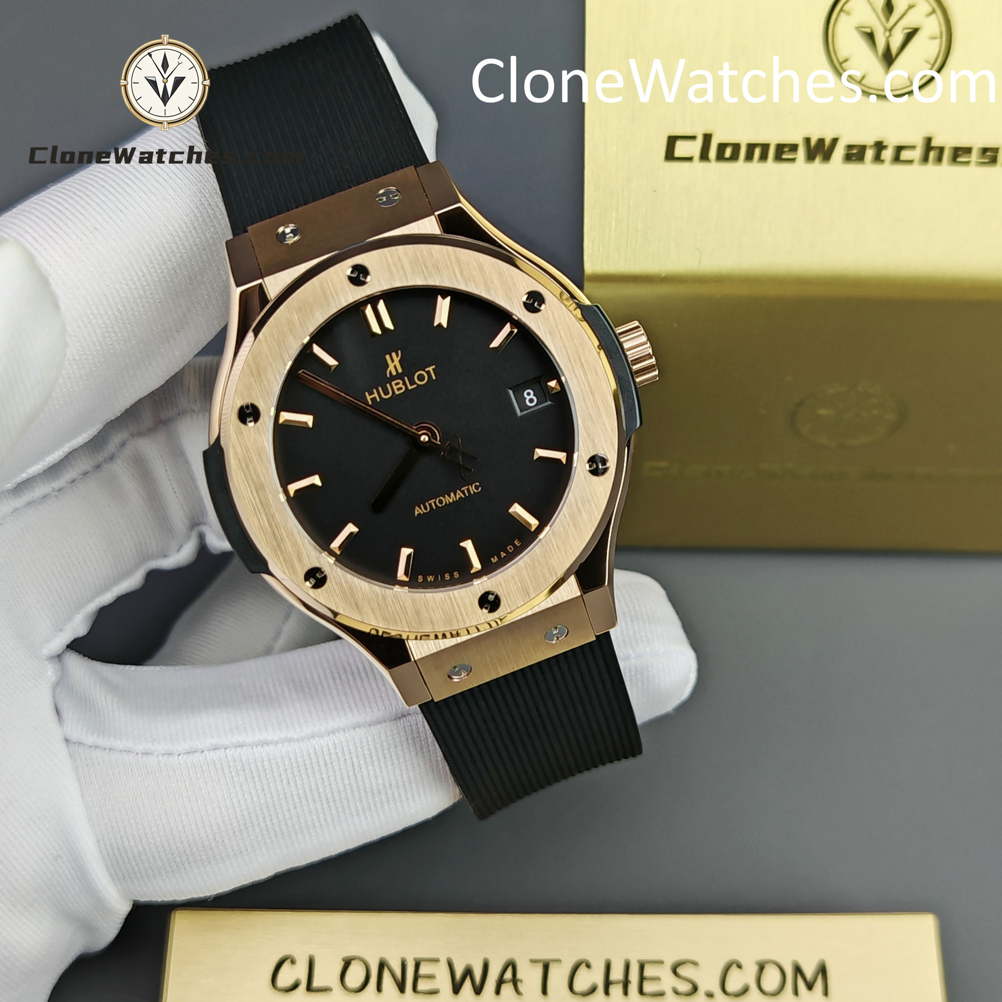 Hublot Super Clone Watches 1:1 Classic Fusion King Gold 38MM 565.OX.1480.RX