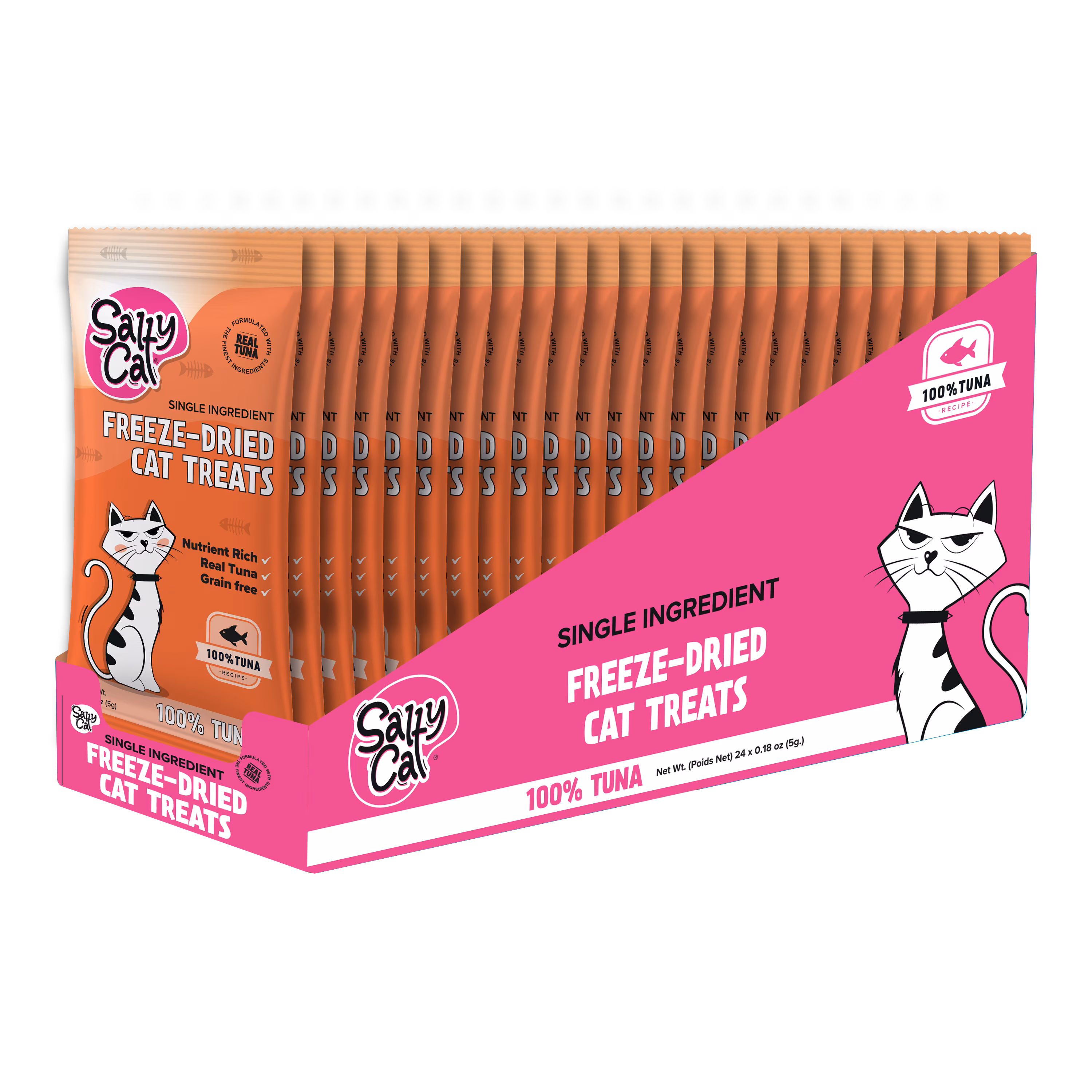 Salty Cat Freeze-Dried Tuna Cat Treats in 5 g bag