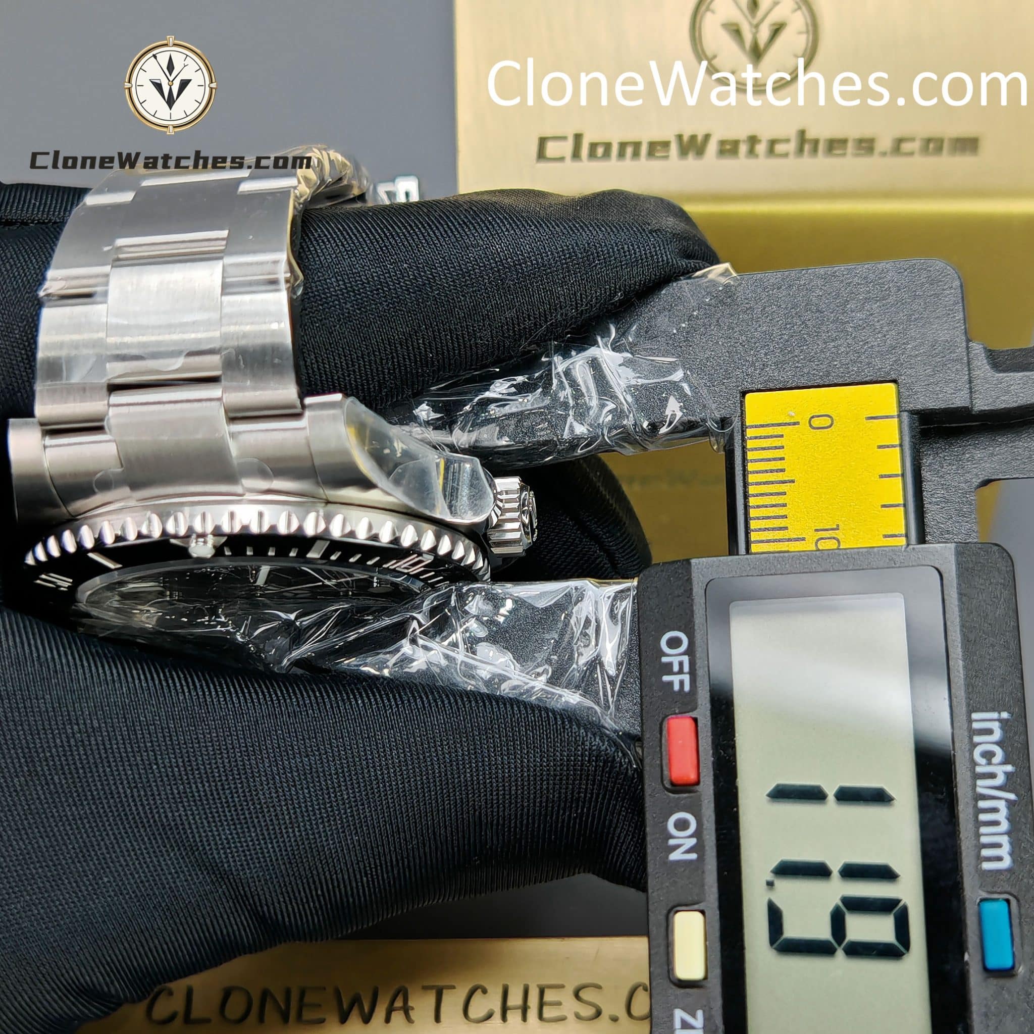 Rolex Super Clone Watches 1:1 Submariner Black Dial No Date 124060-0001 3230 Movement