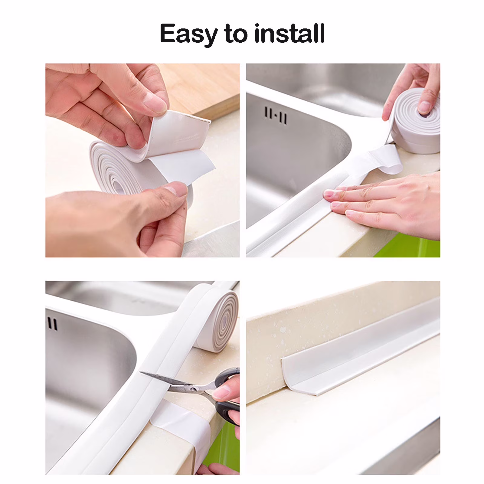 Clearance! Shishian Gaffers Tape Roll Self Adhesive Caulking Tape Bath & Kitchen Sealant Strip Countertop Sink Toilet Sealing Tape Home Improvement