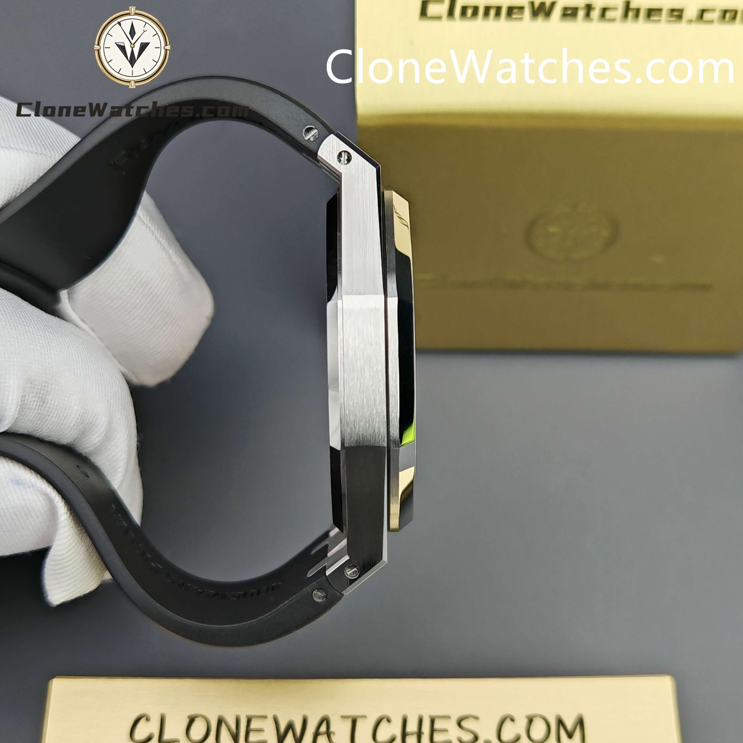 Audemars Piguet Super Clone Watches 1:1 Royal Oak 15400 Grey Dial Rubber Strap