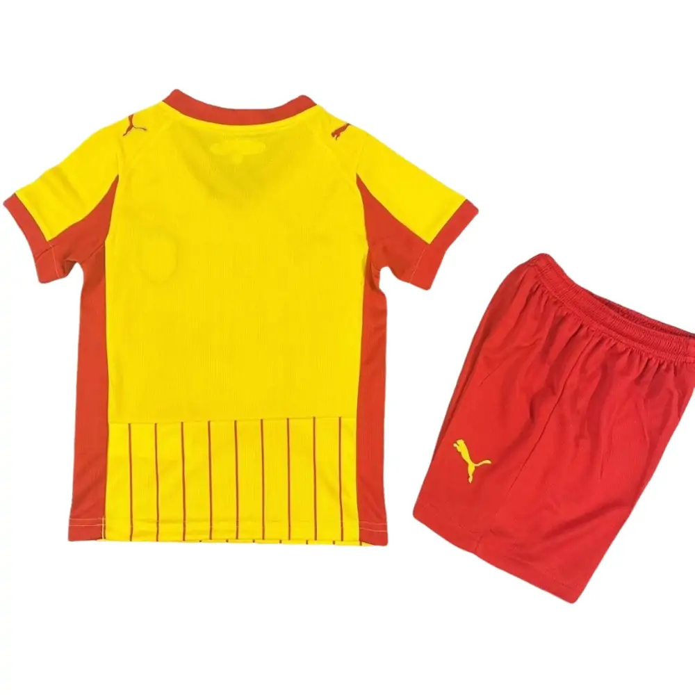 2025-26 RC Lens Home Kit - Short Sleeve Children's suit Fans Edition
