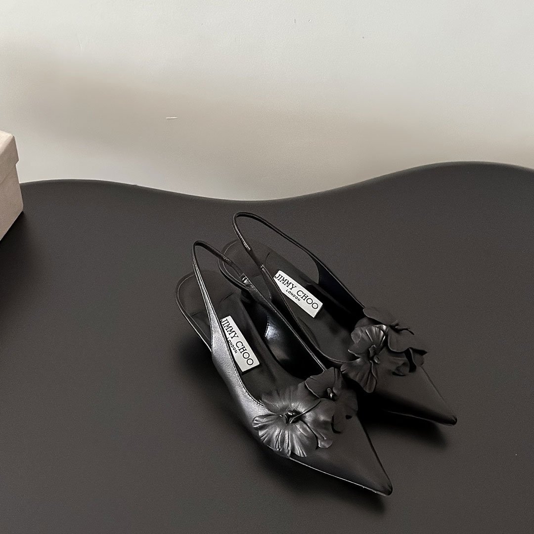 Jimmy Choo 3CM Stiletto Building And Baotou Slide Sandal