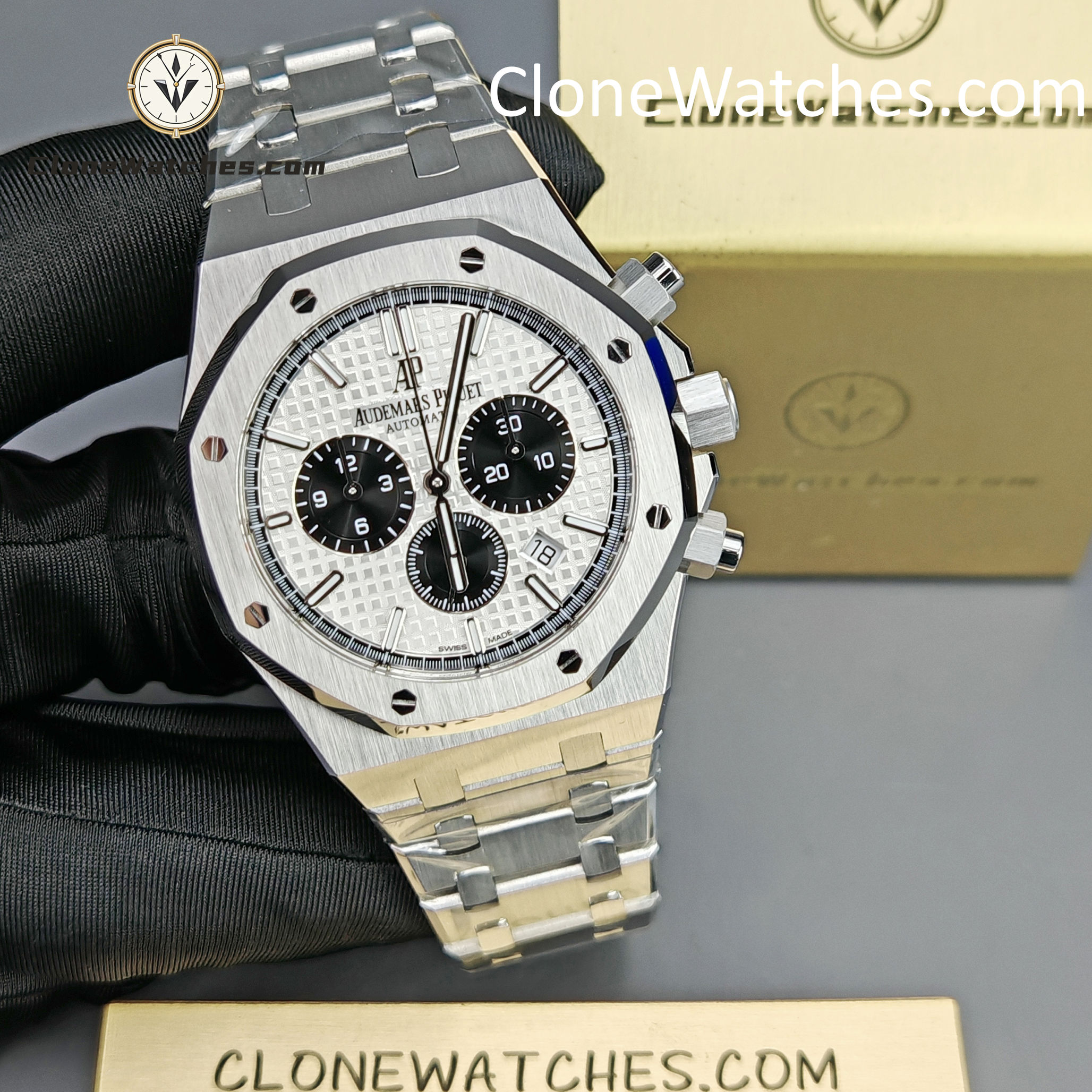 Audemars Piguet Super Clone Watches 1:1 Royal Oak White Dial 26331ST Selfwinding Chronograph