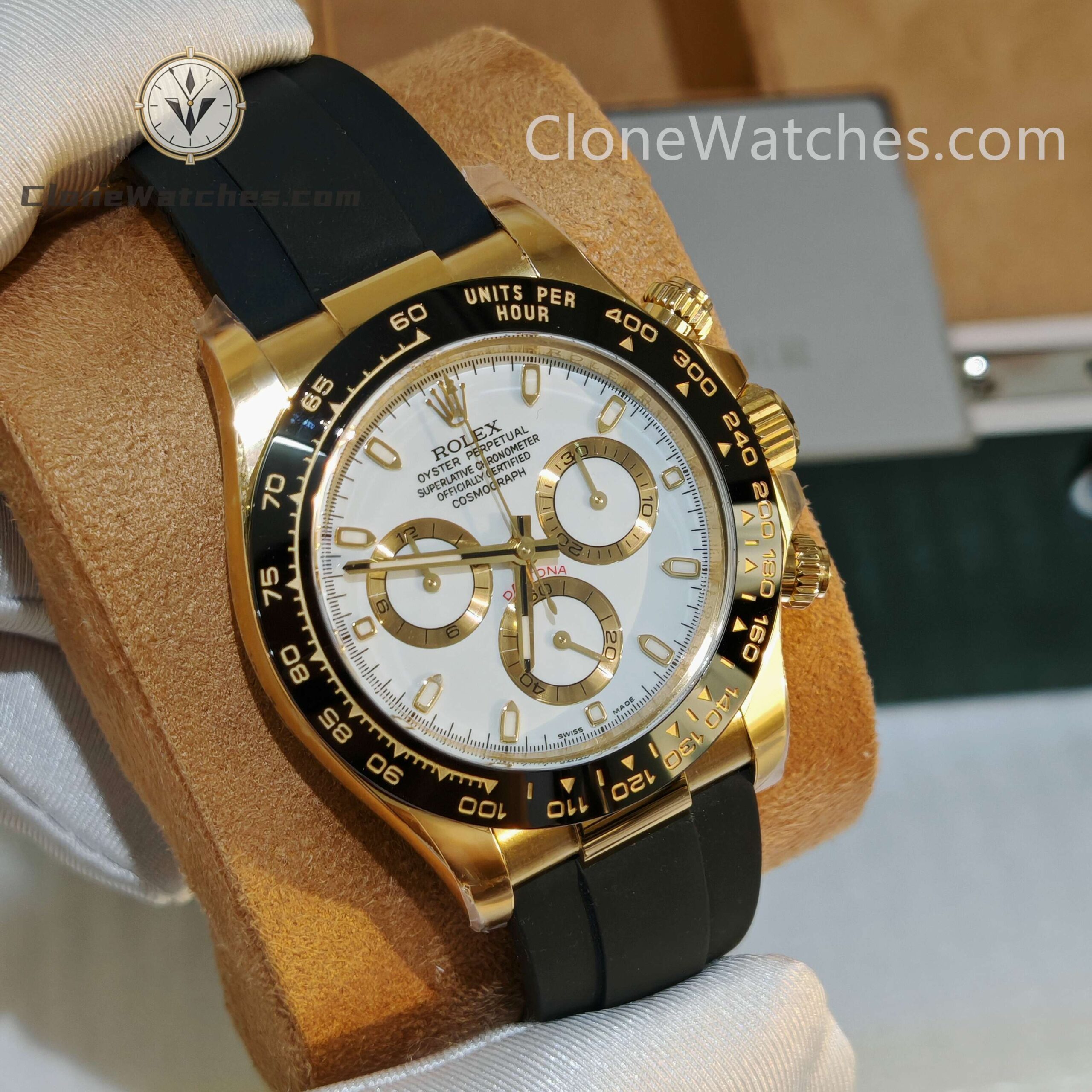 Rolex Super Clone Watches 1:1 Daytona M116518LN-0041 4130 Movement